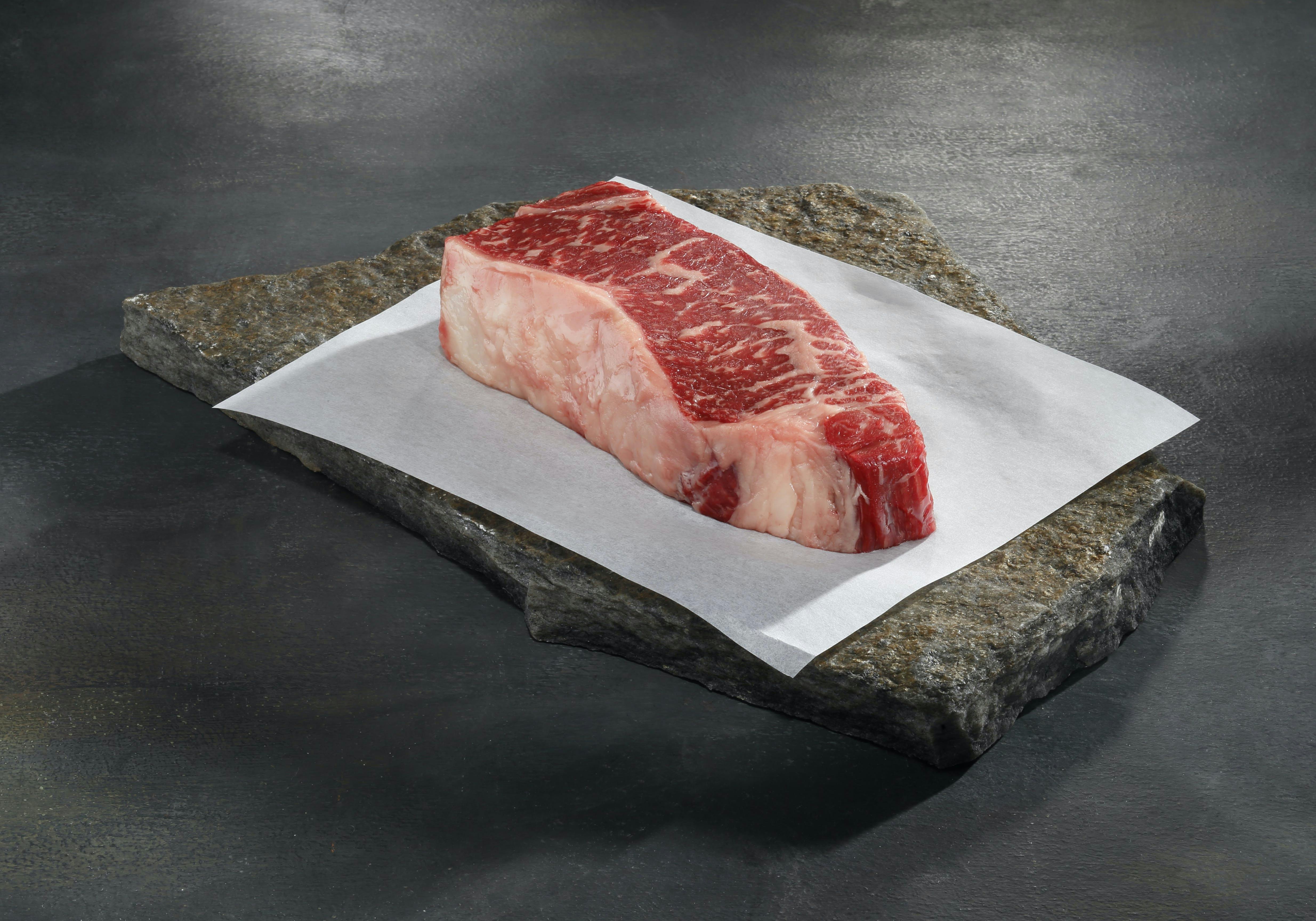 American Wagyu Black Grade Boneless New York Strip Steaks - 2 Pack by Snake River Farms