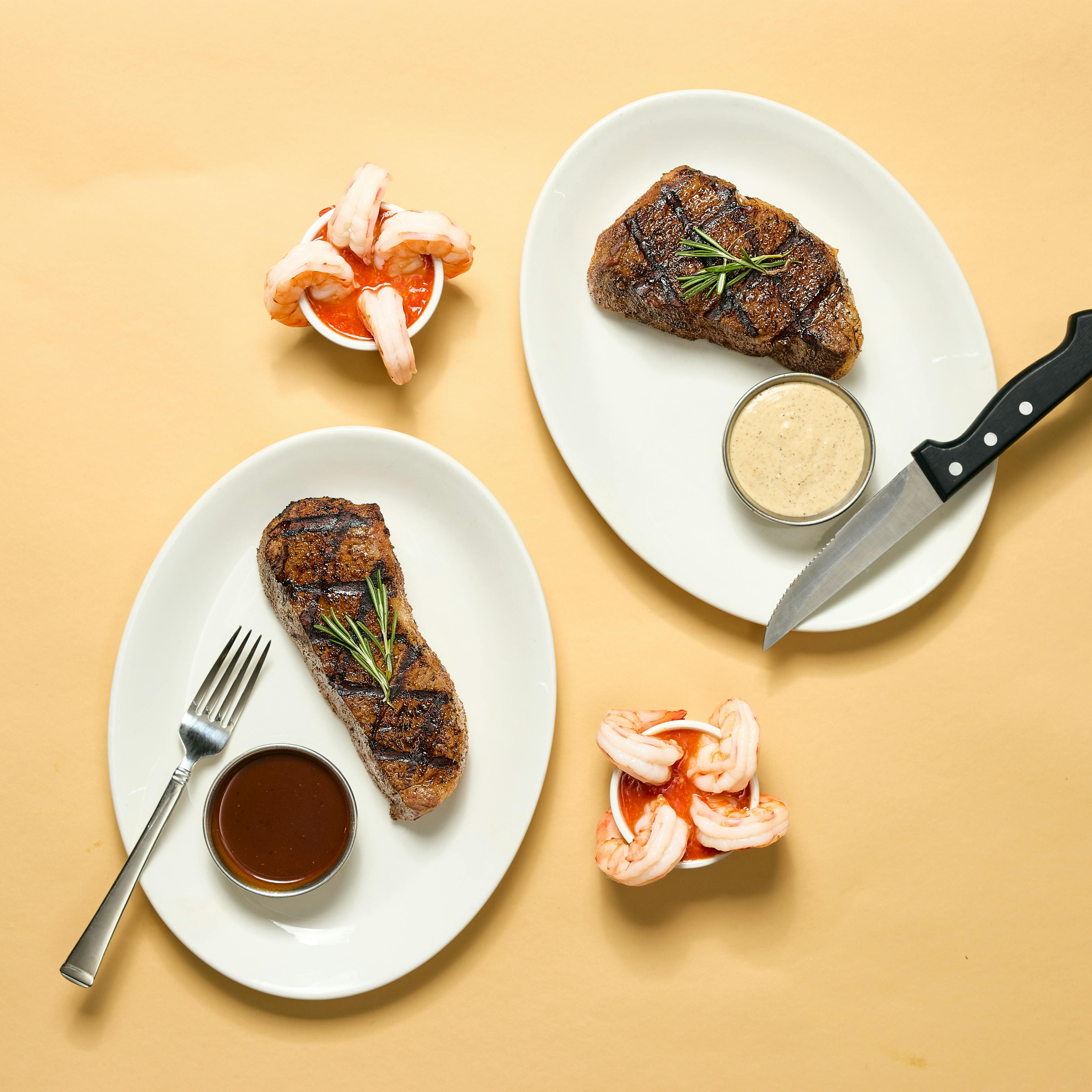 USDA Prime NY Strip & Shrimp Cocktail Dinner for 2 by St. Elmo Steak House - Alternate image 4