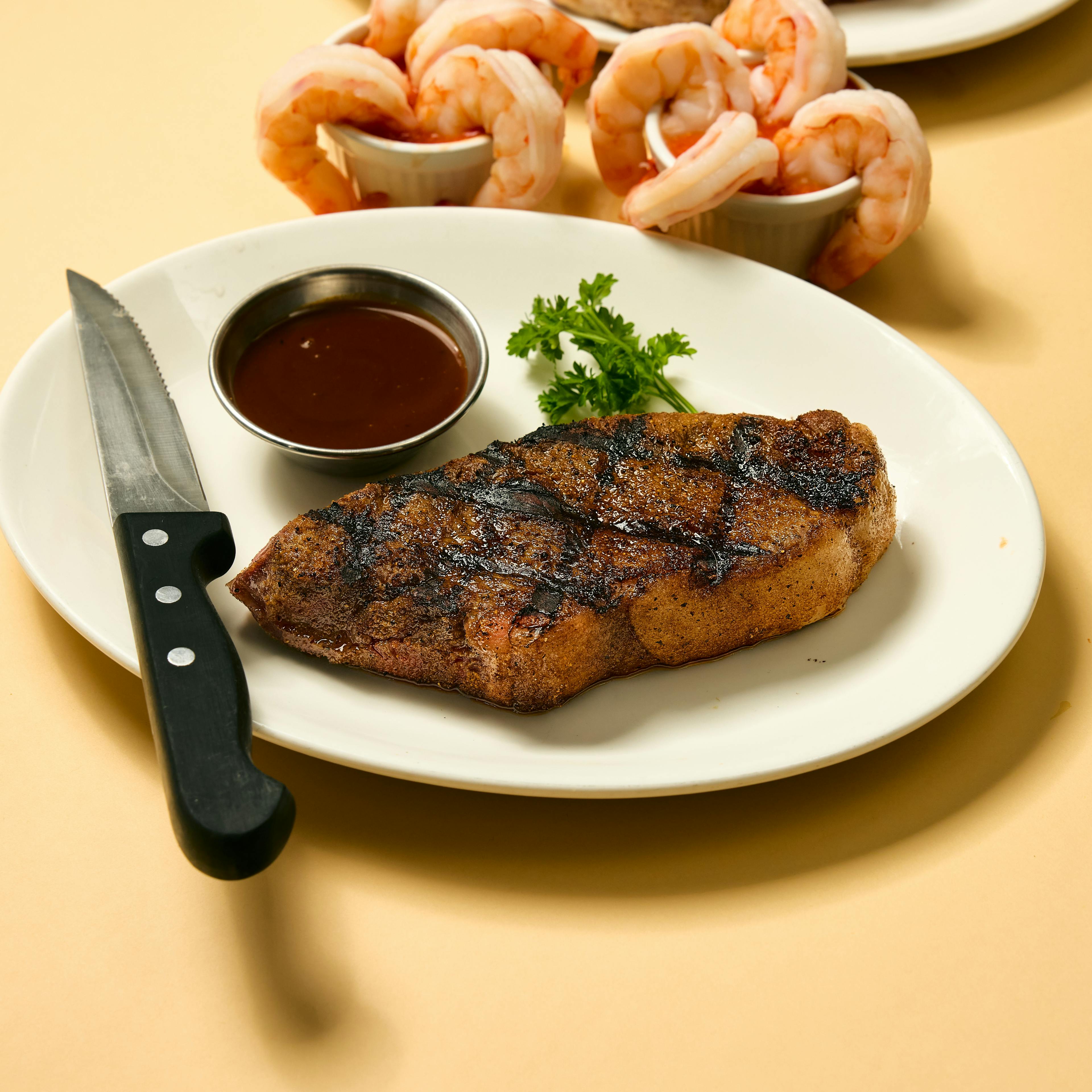 USDA Prime NY Strip & Shrimp Cocktail Dinner for 2 by St. Elmo Steak House - Alternate image 3