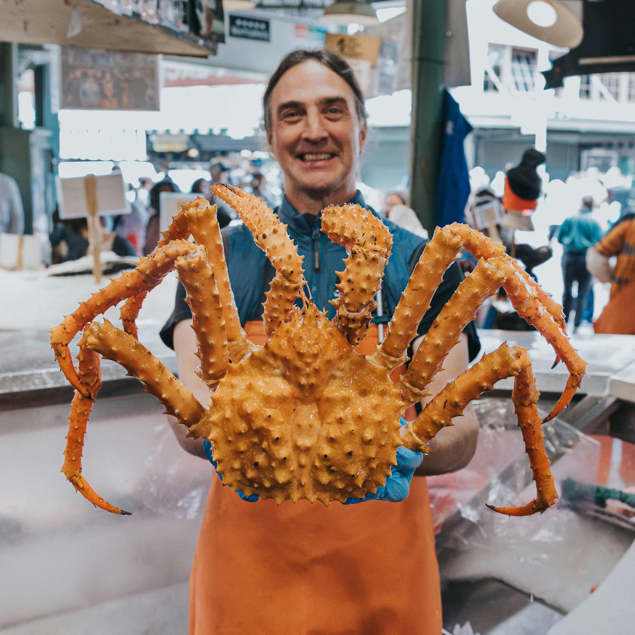 Whole Alaskan King Crab by Pike Place Fish Market - Goldbelly