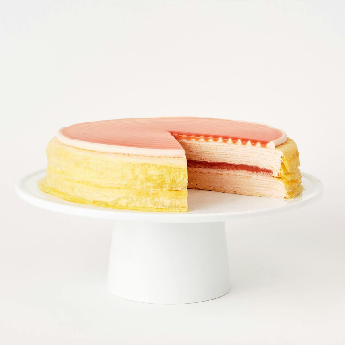 Guava Mille Crêpes Cake by Lady M Confections