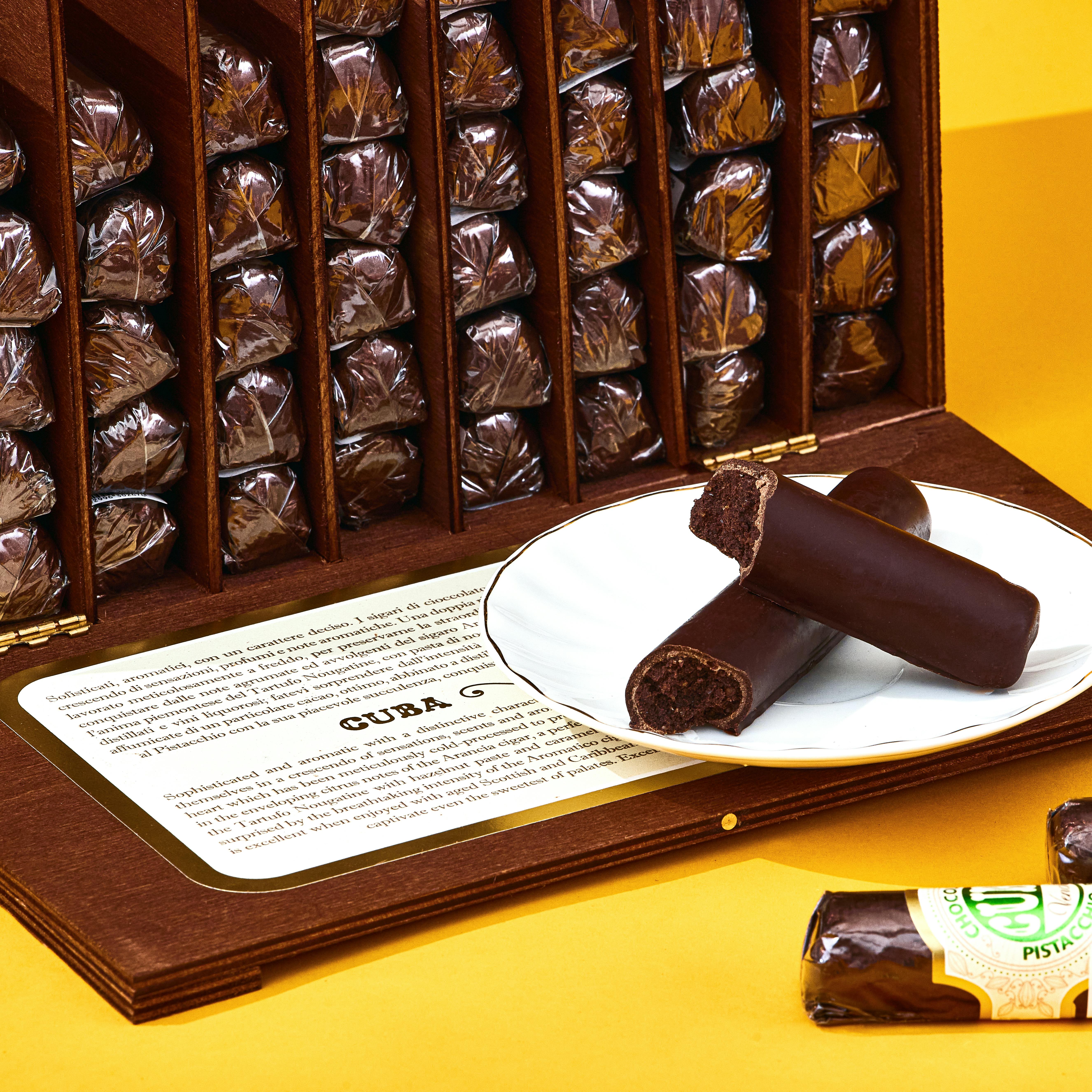 Assorted Chocolate Cigar Box - 54 Pack by Venchi | Goldbelly