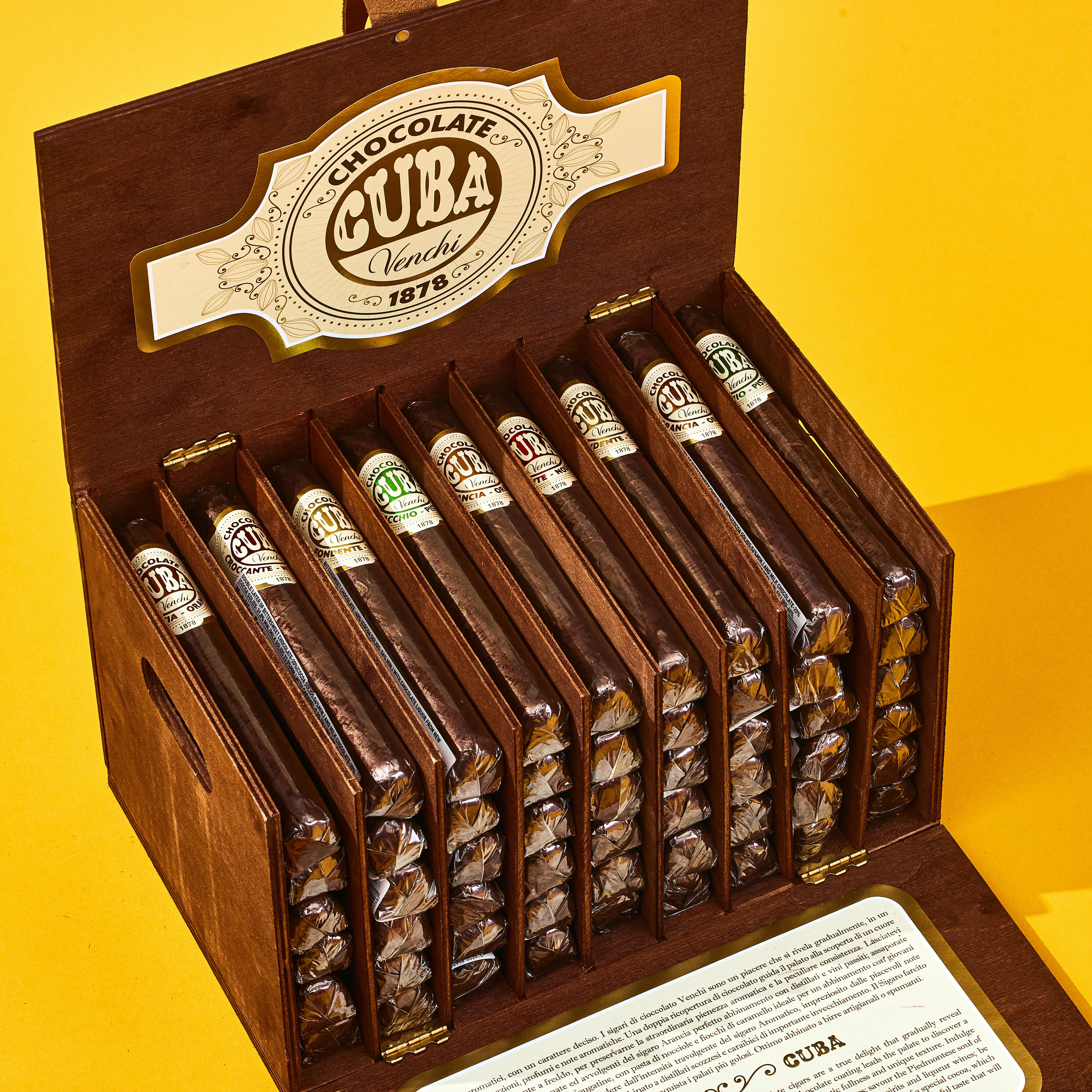 Assorted Chocolate Cigar Box - 54 Pack by Venchi - Alternate image 3