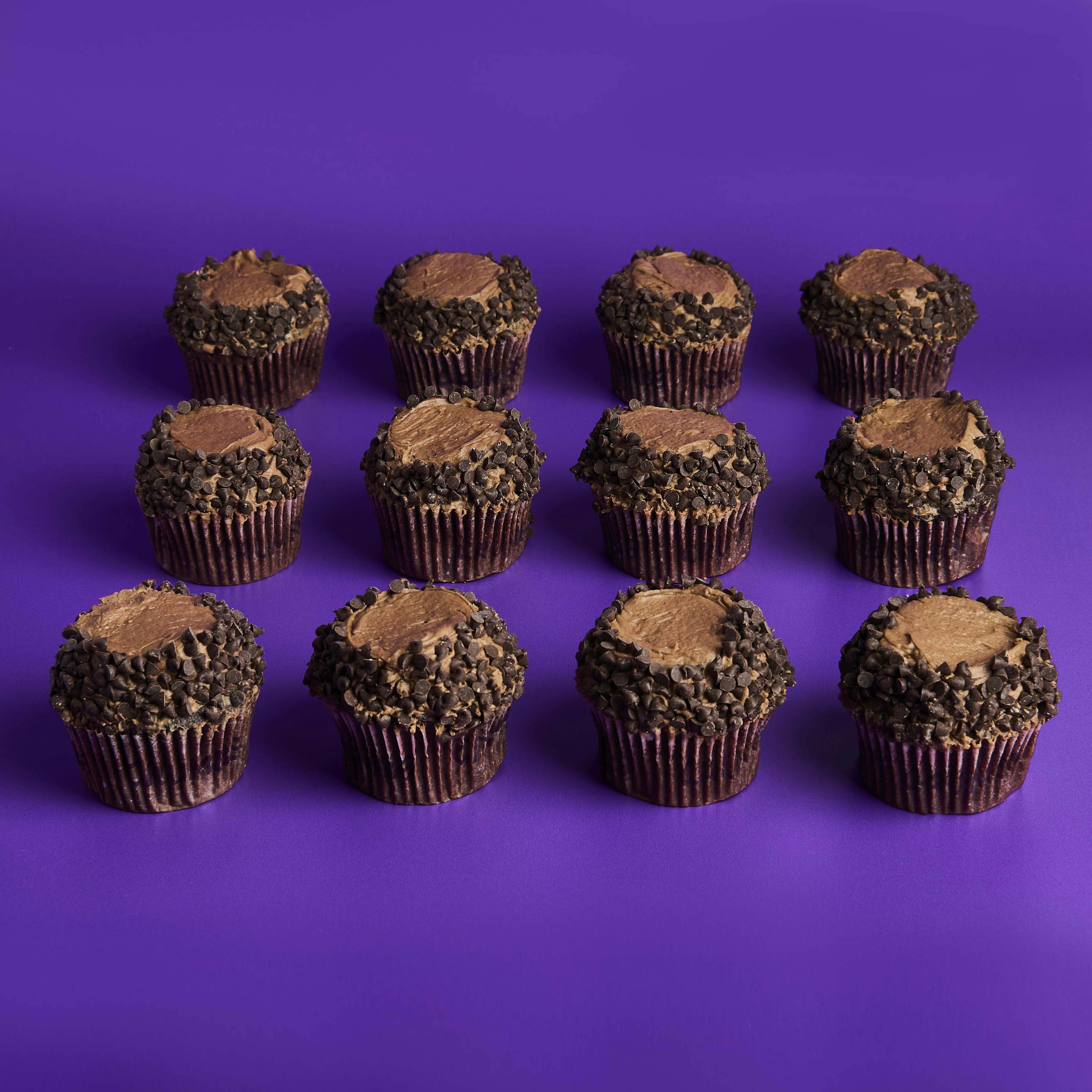 "Chocolate Decadence" Gluten-Free Classic Cupcakes - 12 Pack by Crumbs Bakeshop - Alternate image 1