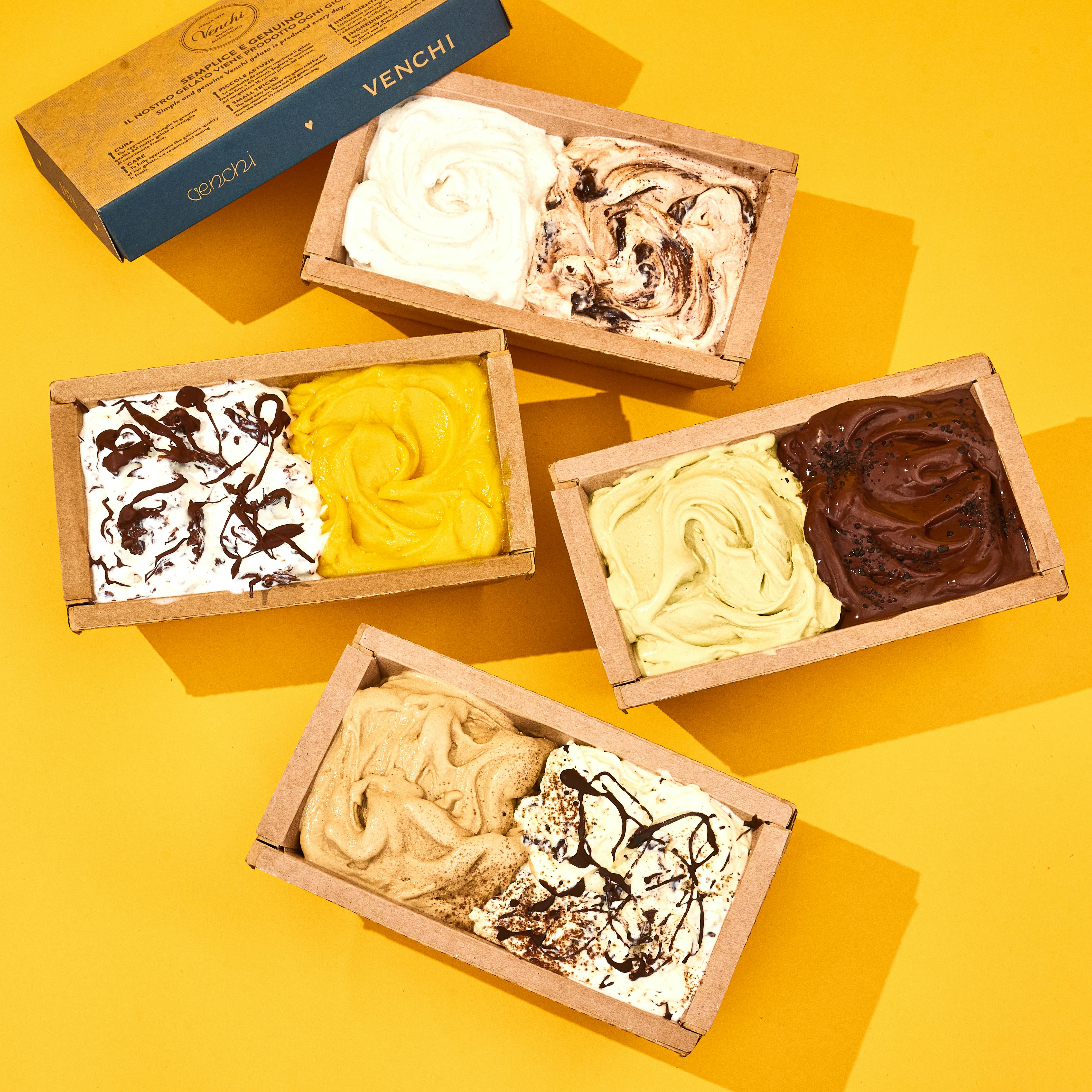 Italian Gelato & Sorbet - Choose Your Own 4 Cartons by Venchi