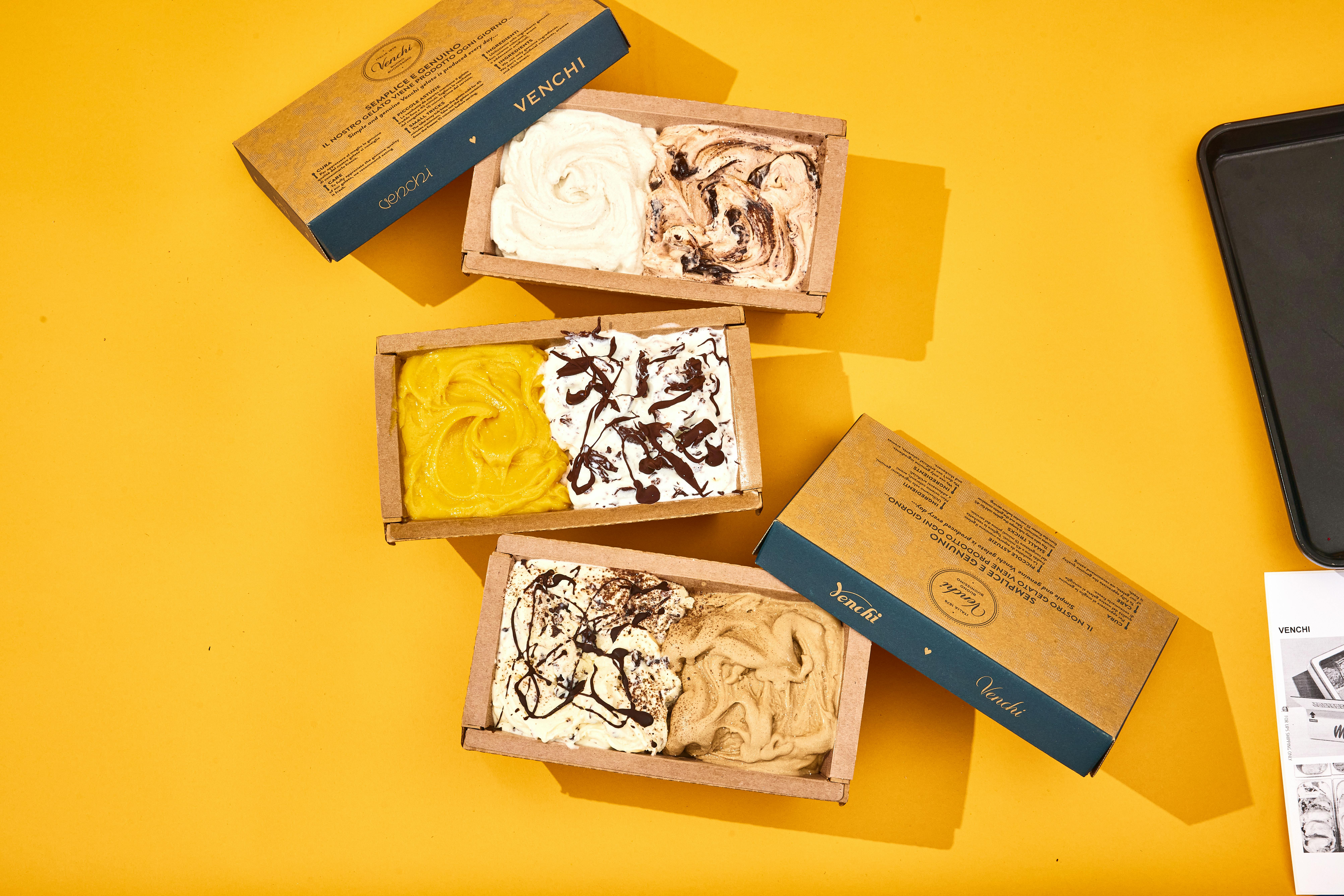 Italian Gelato & Sorbet - Choose Your Own 3 Cartons by Venchi