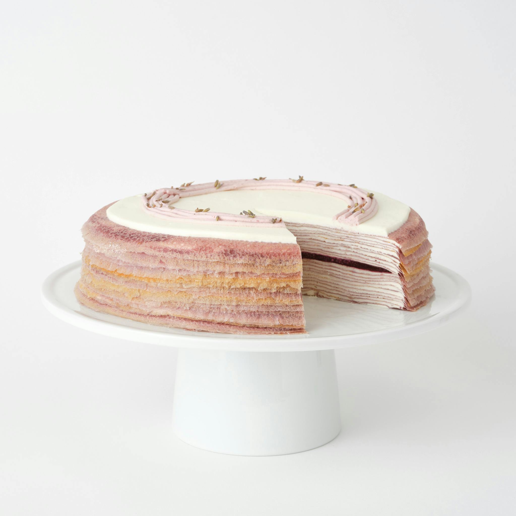 Lavender Mille Crêpes Cake by Lady M Confections