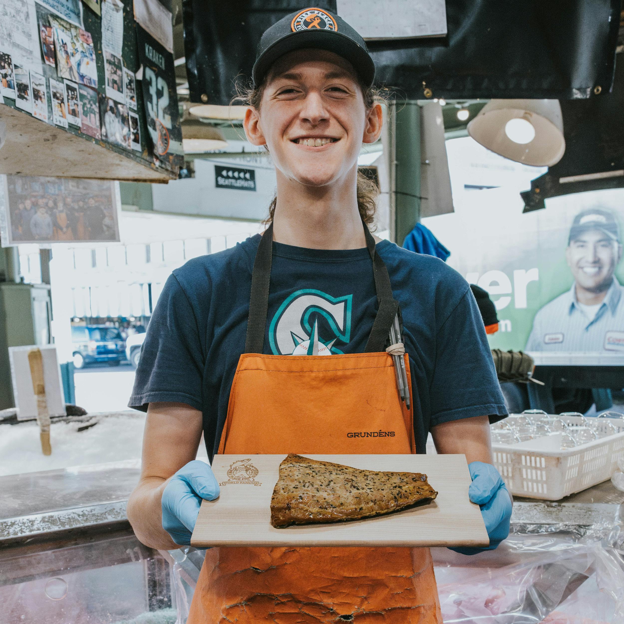 Smoked King Salmon - Garlic & Pepper, Alderwood, Wild, 3/4 lb. by Pike Place Fish Market