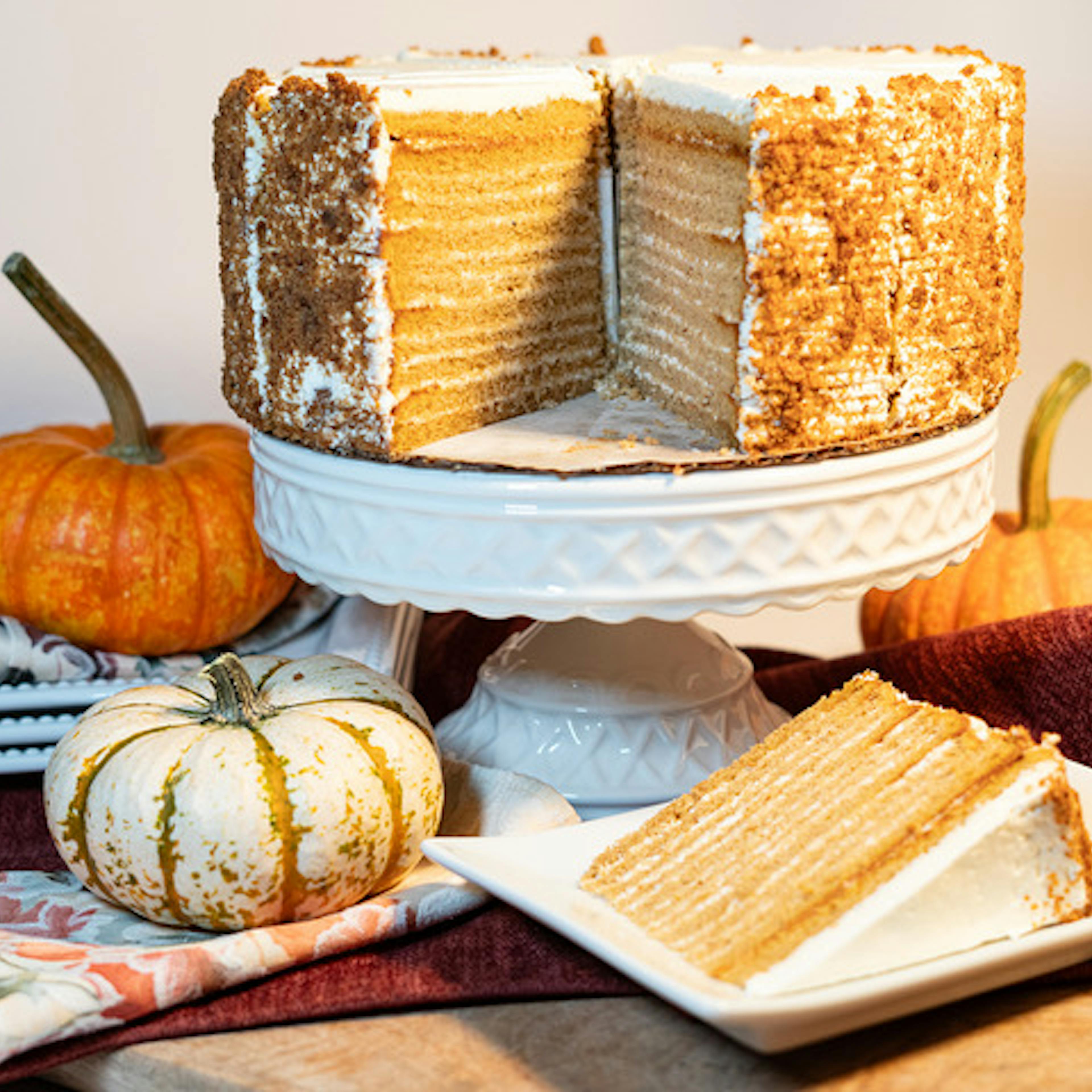 Pumpkin Spice Smith Island Cake by Chesapeake Bay Gourmet