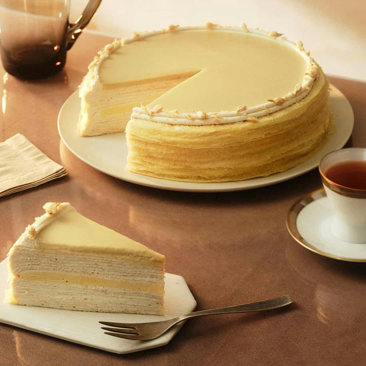 Jasmine Calamansi Mille Crêpes Cake by Lady M Confections - Alternate image 1