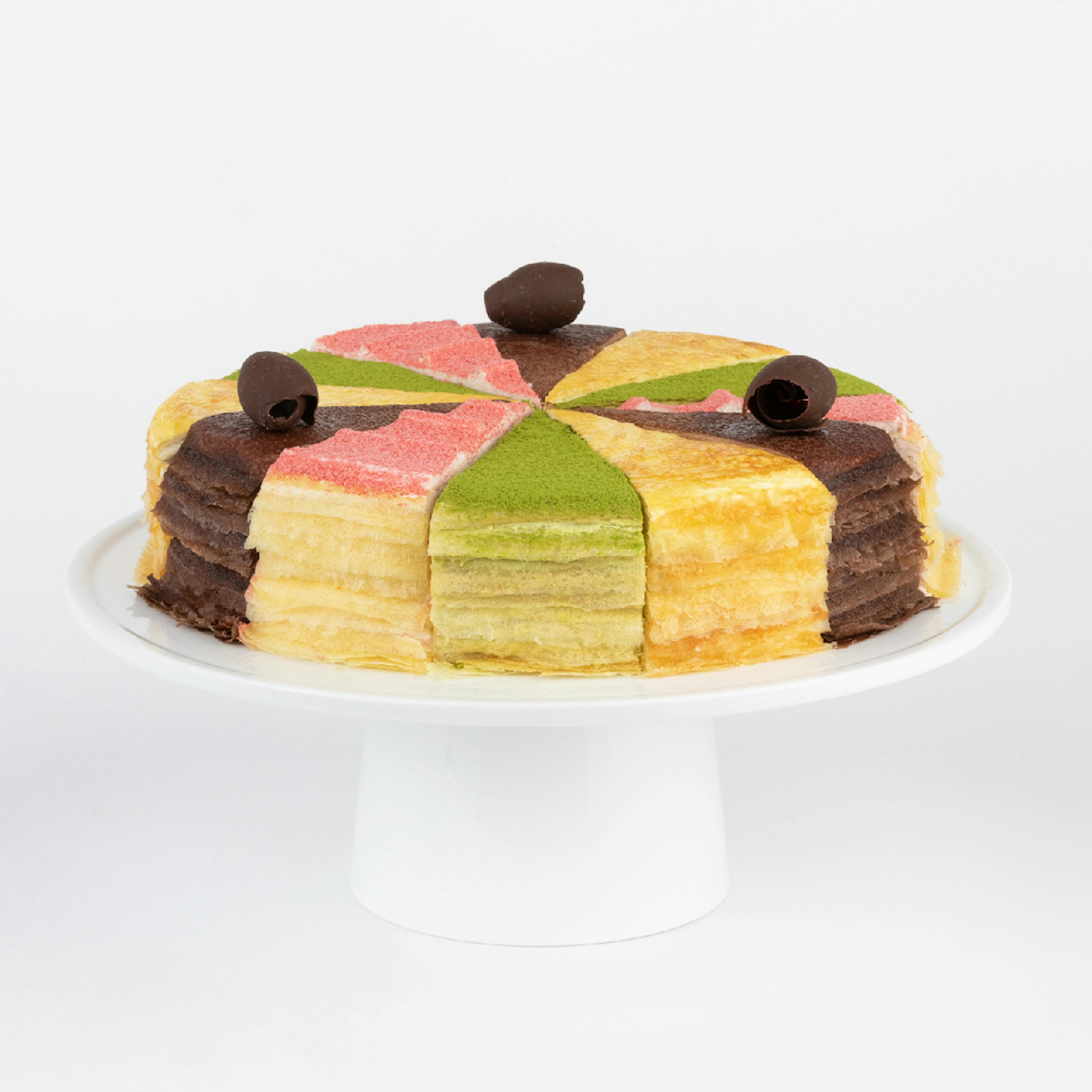 "Slice of the Best" Mille Crêpes Cake: Passion Collection by Lady M Confections - Alternate image 3