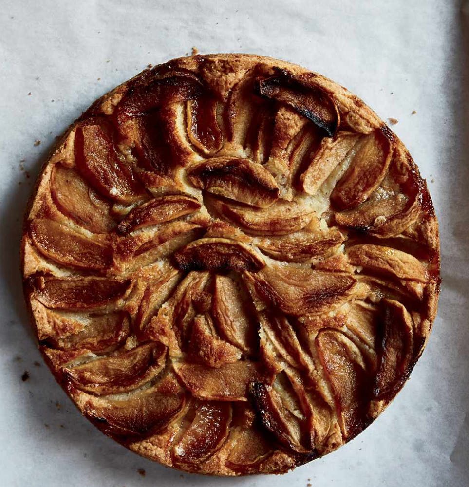 Vegan + Gluten Free Apple Upside Down Cake by Erin McKenna's Bakery