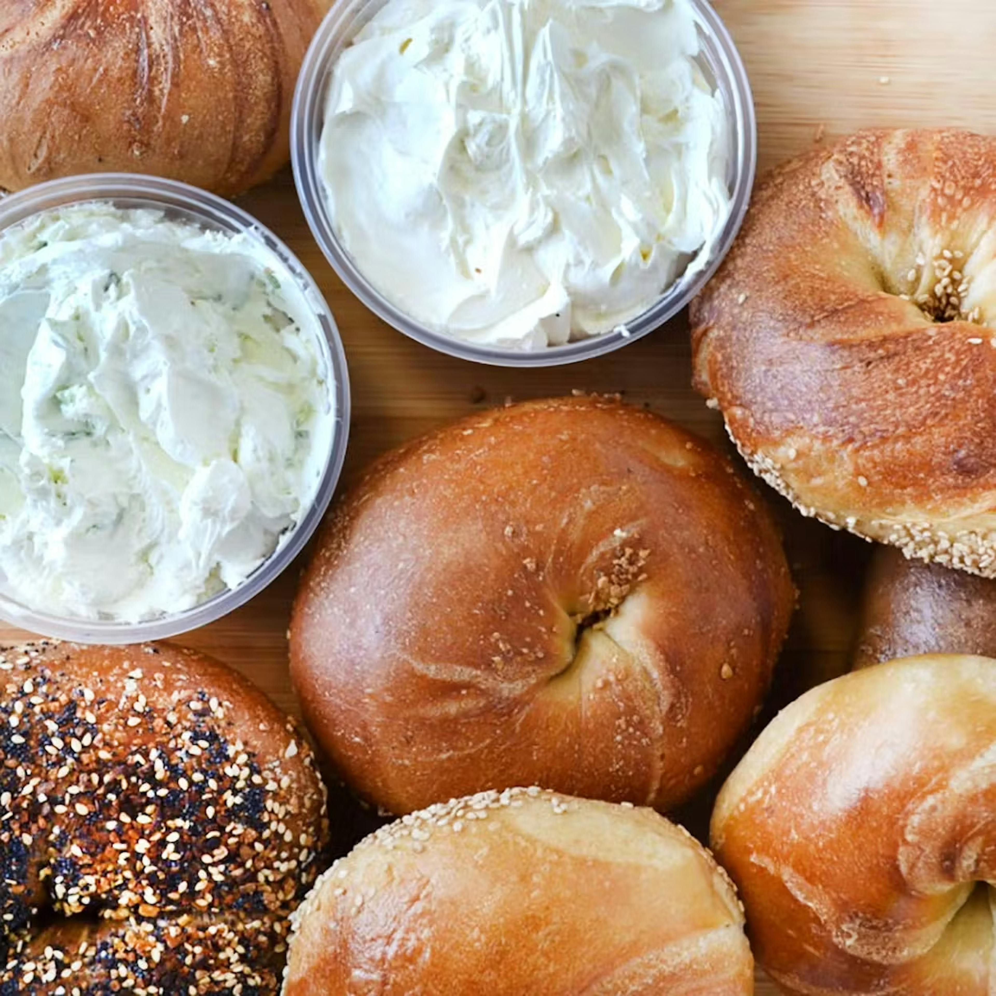 Dozen Bagels + Cream Cheese + 6 FREE Bagels + 1/2 lb. FREE Cream Cheese by Ess-a-Bagel