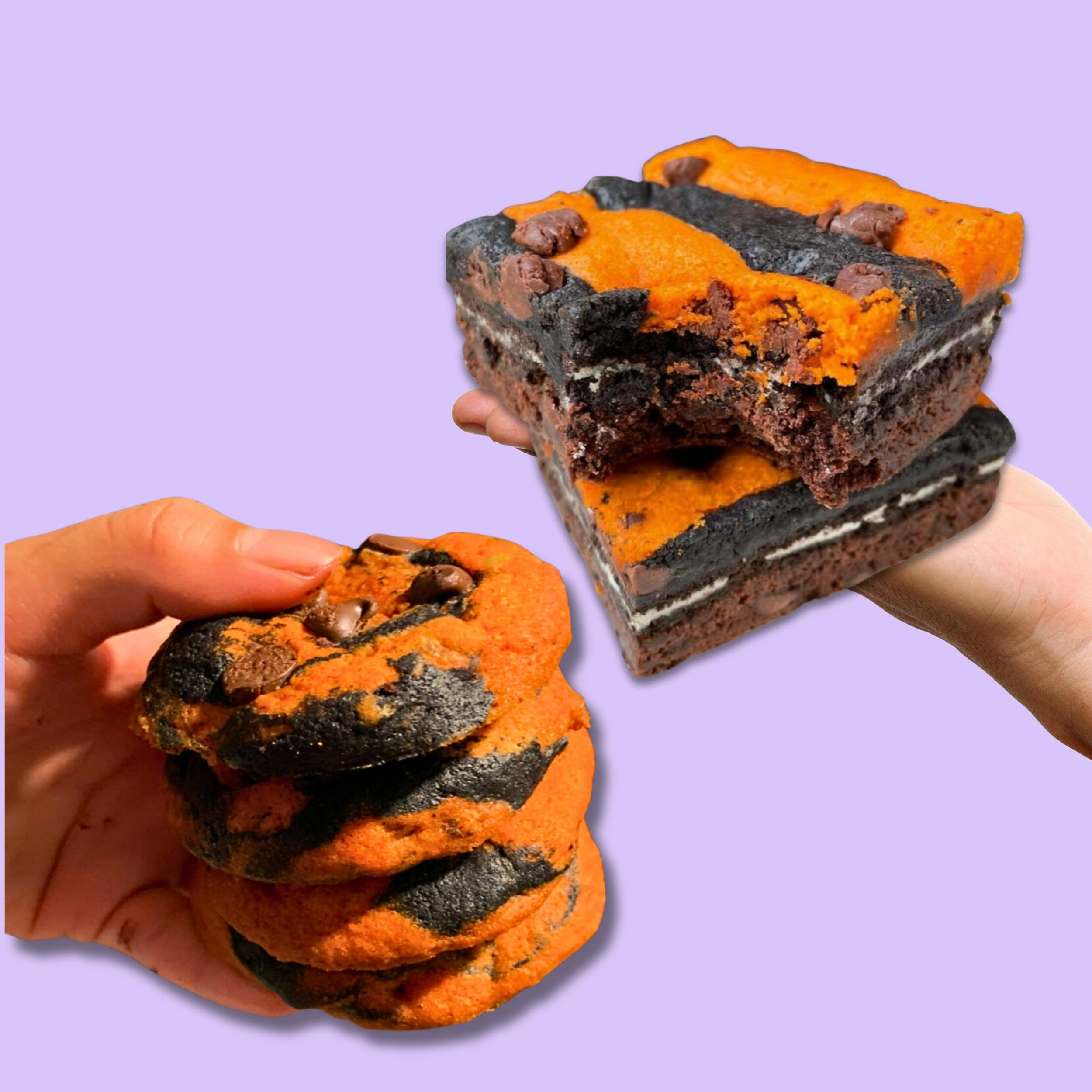 Halloween Oreo Brownie + Cookie Combo - 16 Pack by Baked in Color