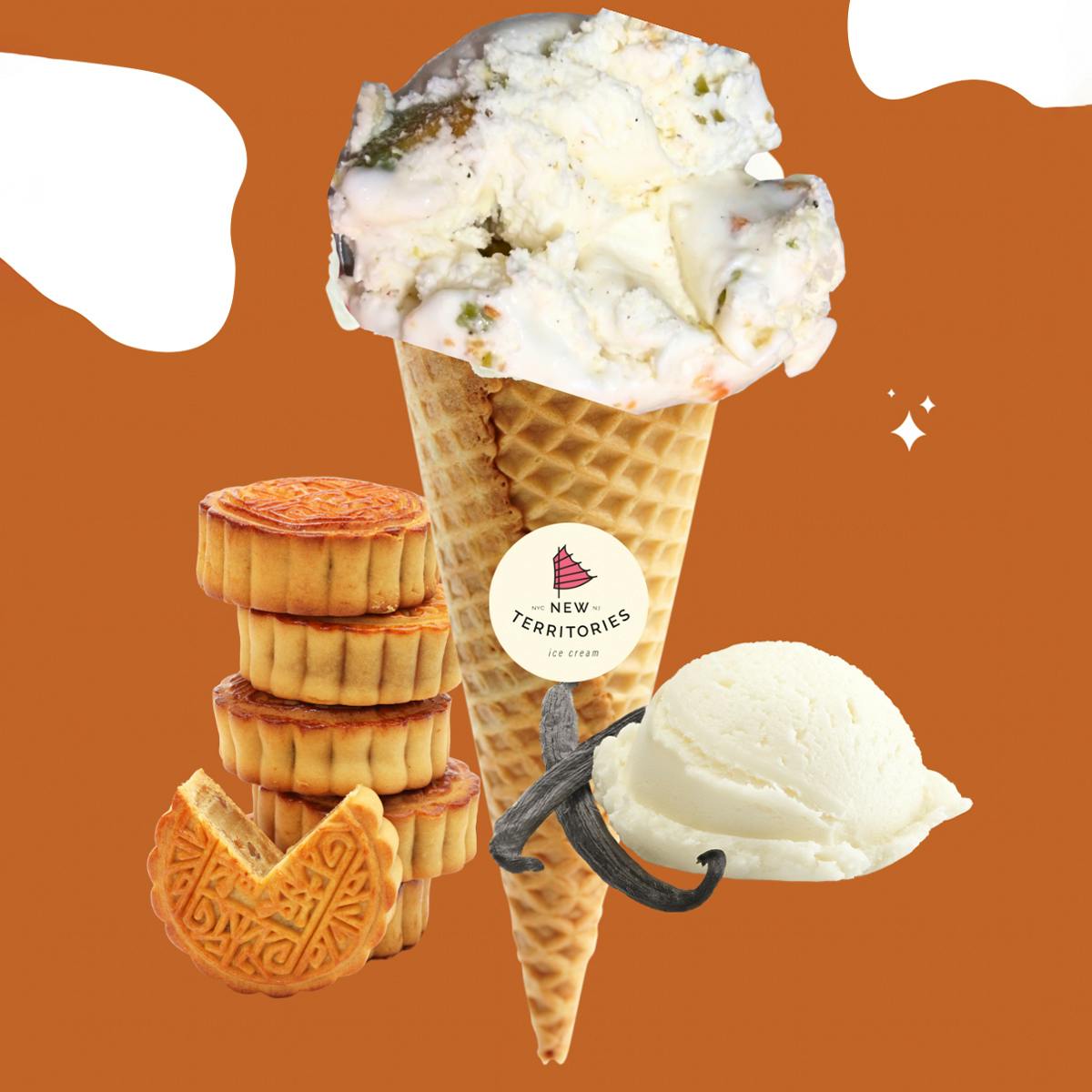 Moon Goddess Mooncake Ice Cream - 6 Pints by New Territories