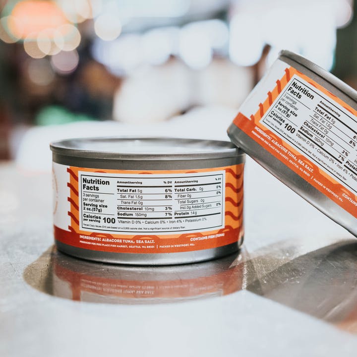 Albacore Tuna - Tinned, Wild, Pacific Northwest, 6 oz. by Pike Place Fish Market - Alternate image 1