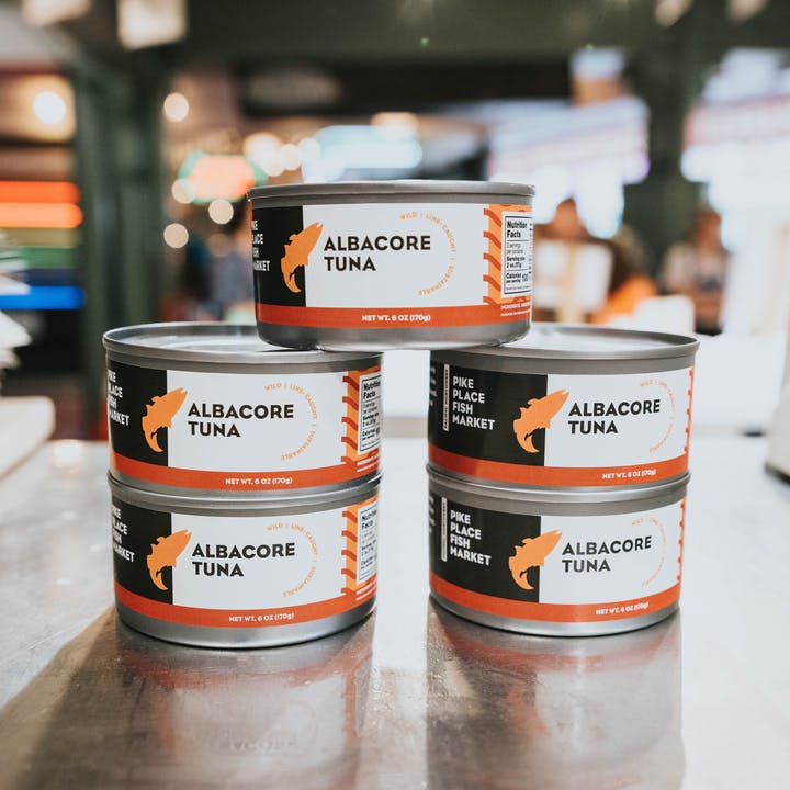 Albacore Tuna - Tinned, Wild, Pacific Northwest, 6 oz. by Pike Place Fish Market
