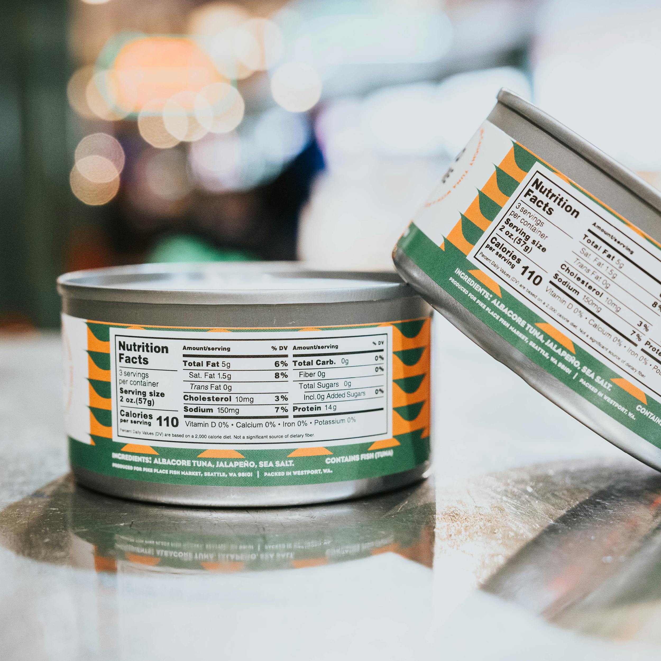 Jalapeno Albacore Tuna - Tinned, Wild, Pacific Northwest, 6 oz. by Pike Place Fish Market - Alternate image 2