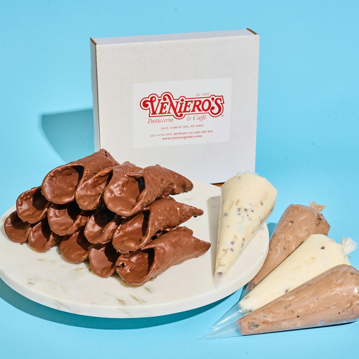 Chocolate Covered Cannoli Kit - 12 Pack by Veniero's - Alternate image 1