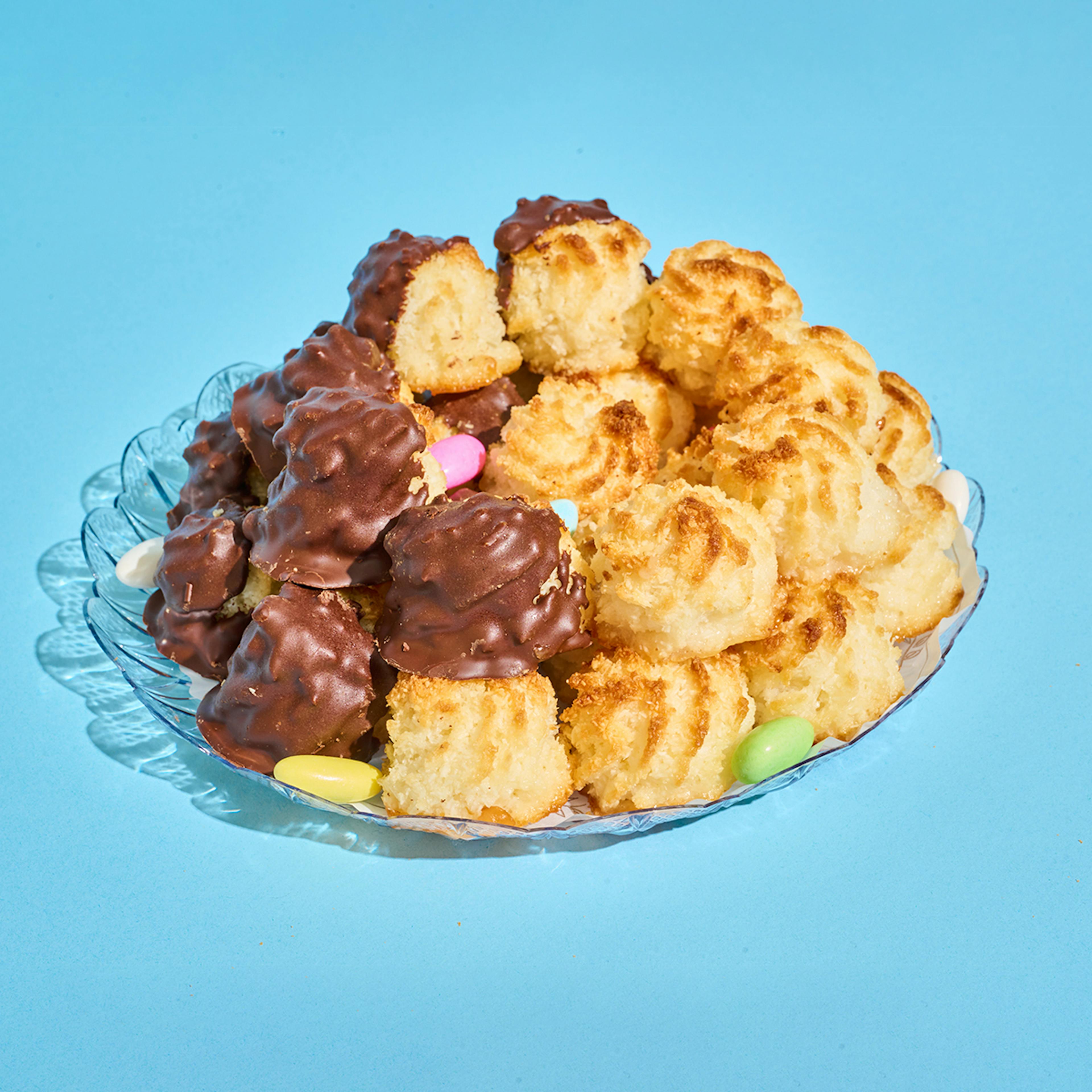 Classic + Chocolate Covered Macaroon Tray by Veniero's