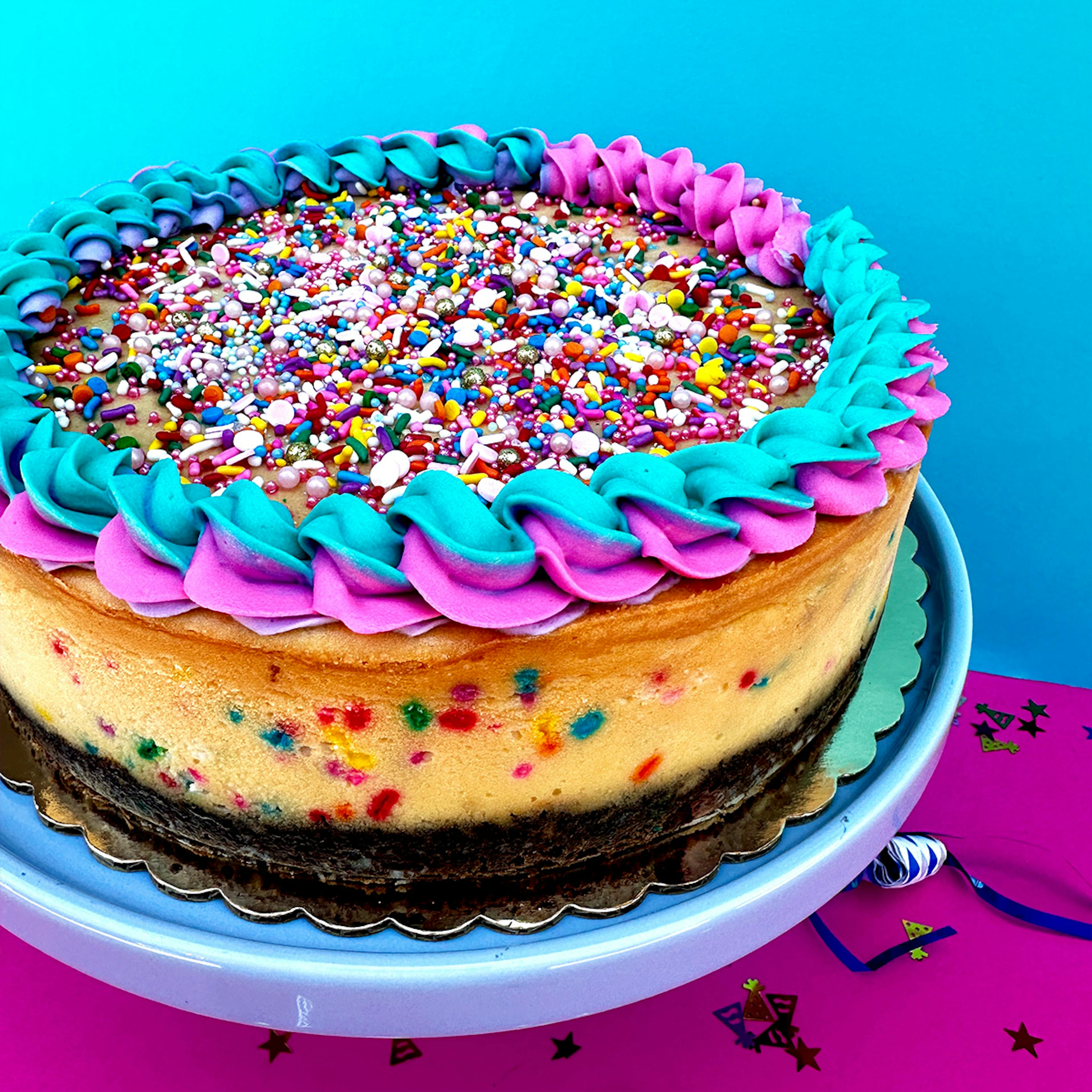 "Fairy Godmother" Confetti Birthday Cheesecake by East Side Cheesecakes - Alternate image 4