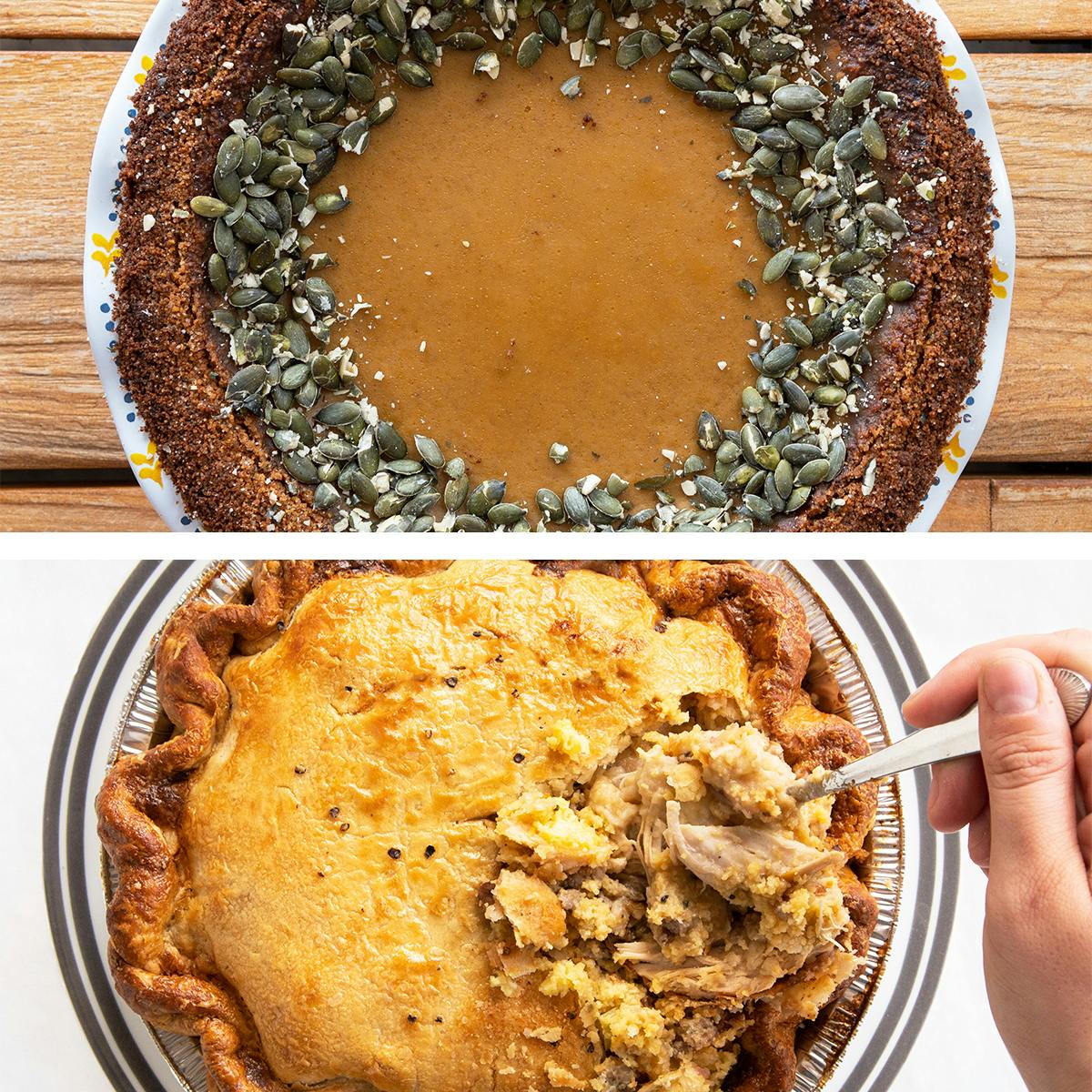 Thanksgiving Sweet & Savory Pie Combo by Pots & Pans Pie Company