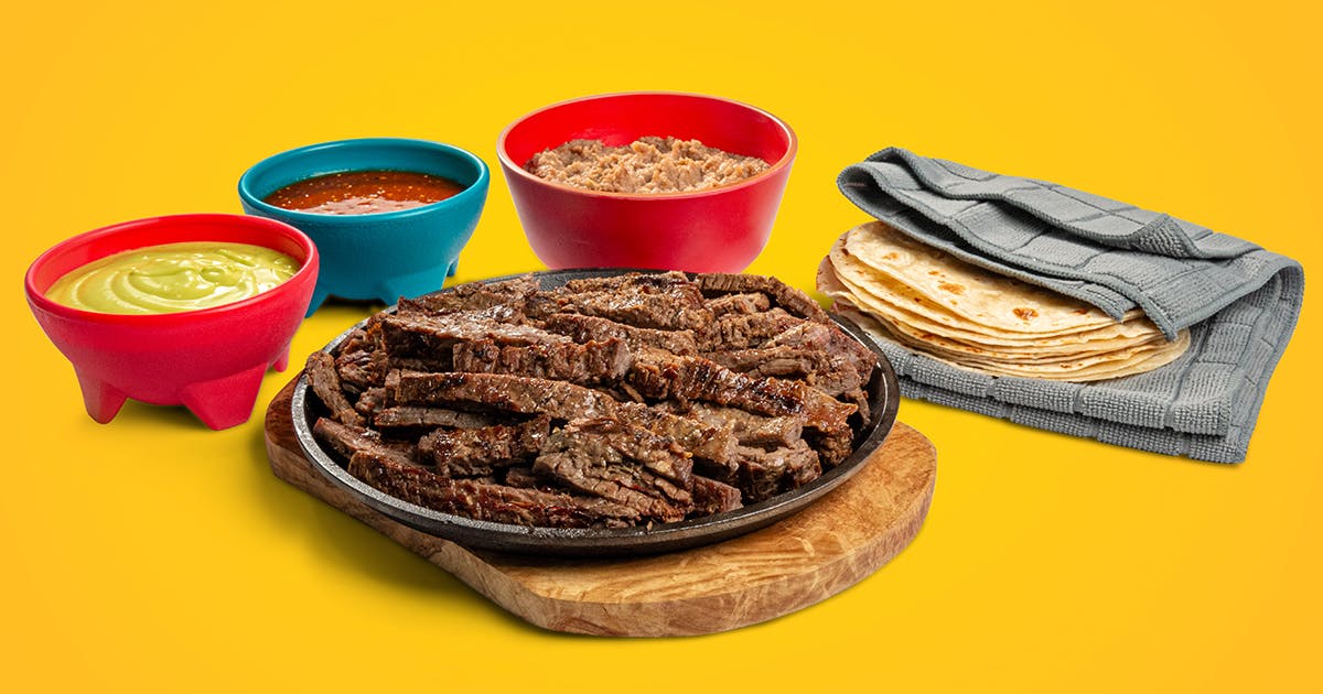 Steak Fajita Taco Kit for 4-6 by Taco Palenque Goldbelly