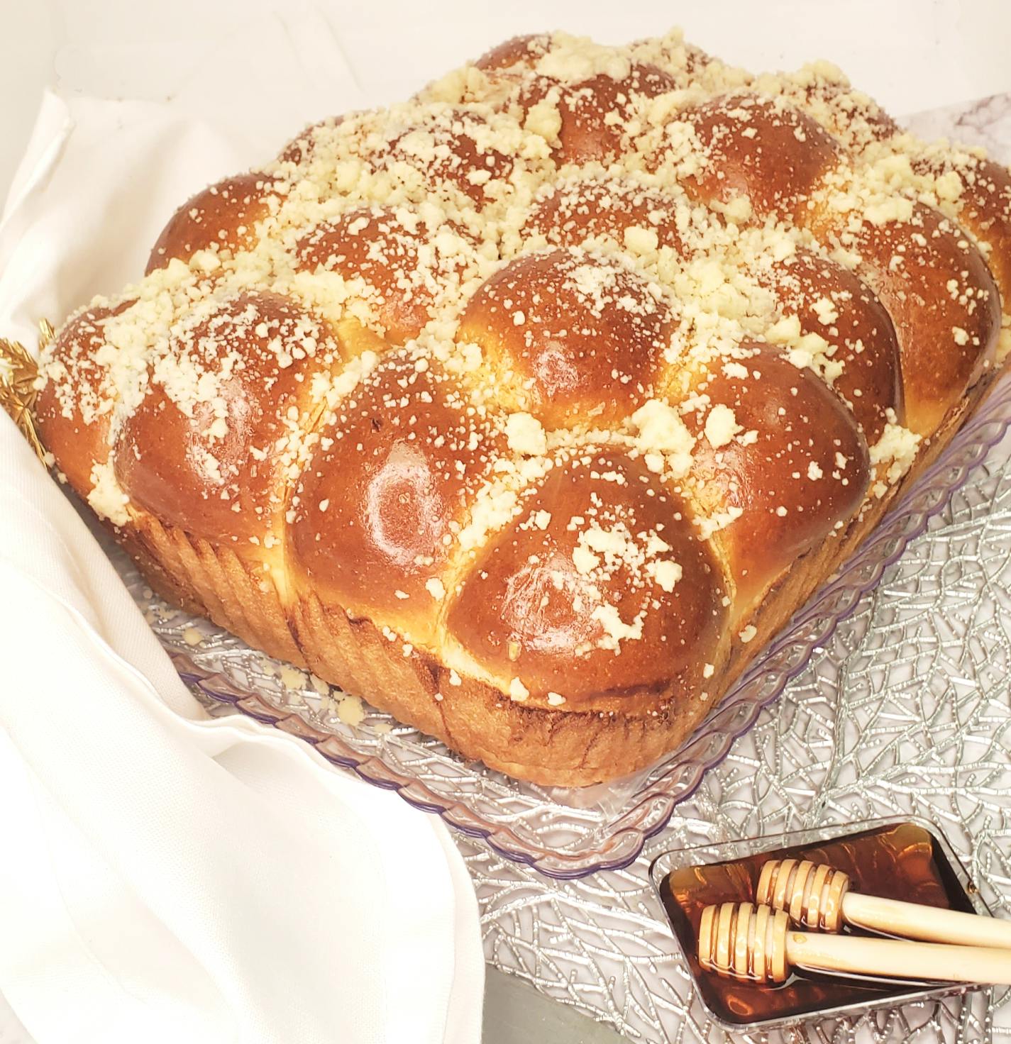 Pull-Apart Sweet Crumb Challah by Elegant Desserts