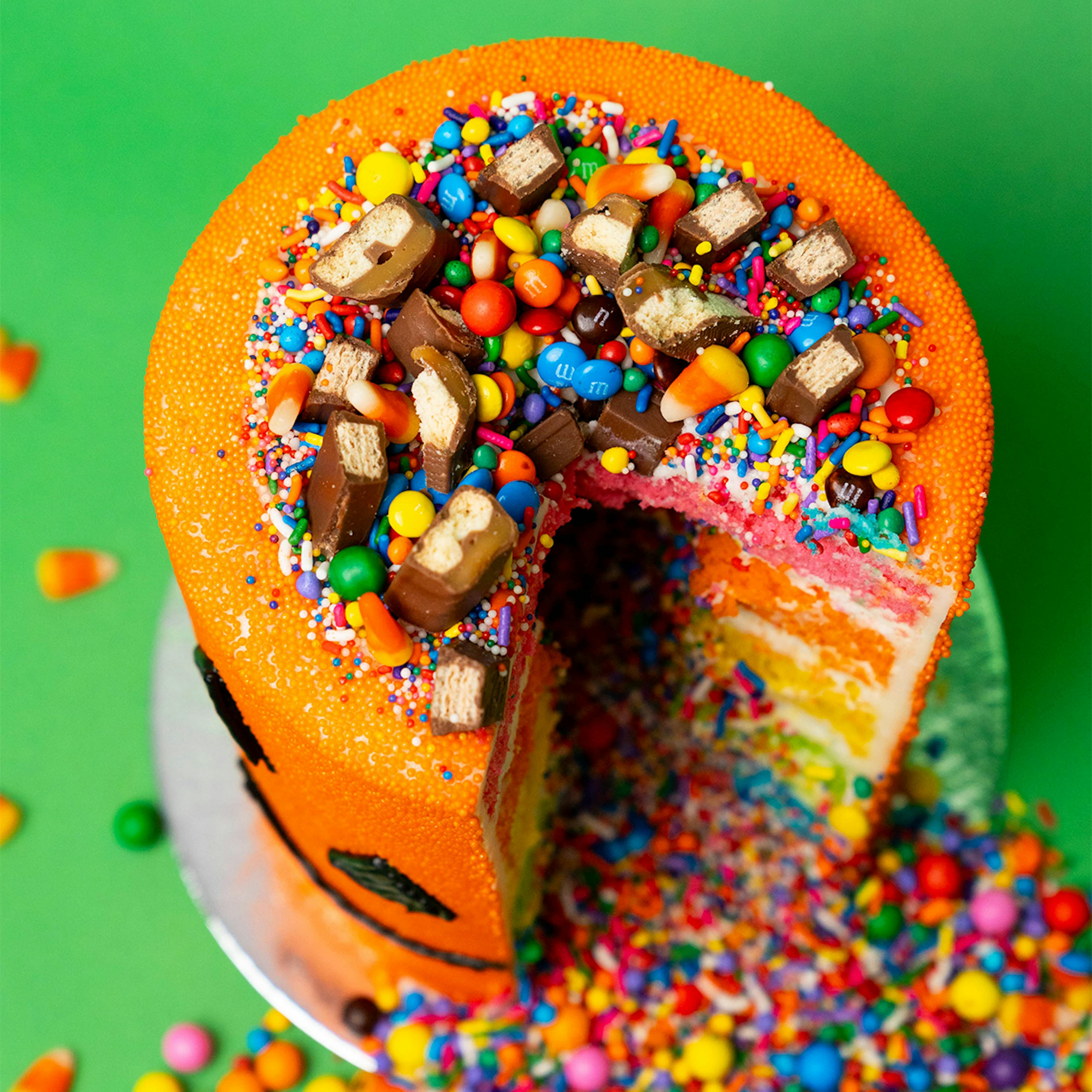 Halloween Vanilla Rainbow Explosion® Cake by Flour Shop - Alternate image 2