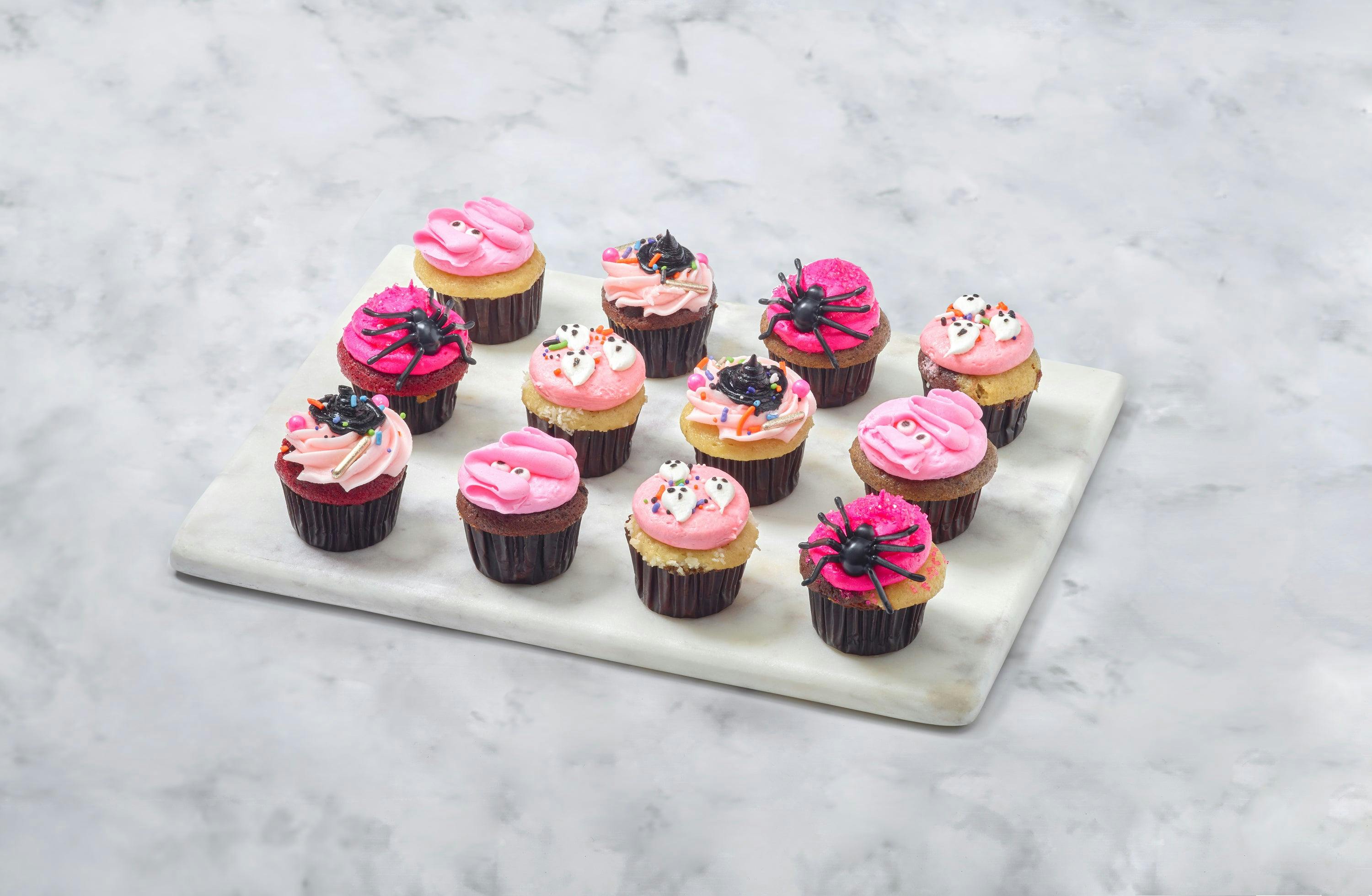 "Fa-Boo-Lous" Halloween Mini Cupcakes - 1 Dozen by Misha's Cupcakes