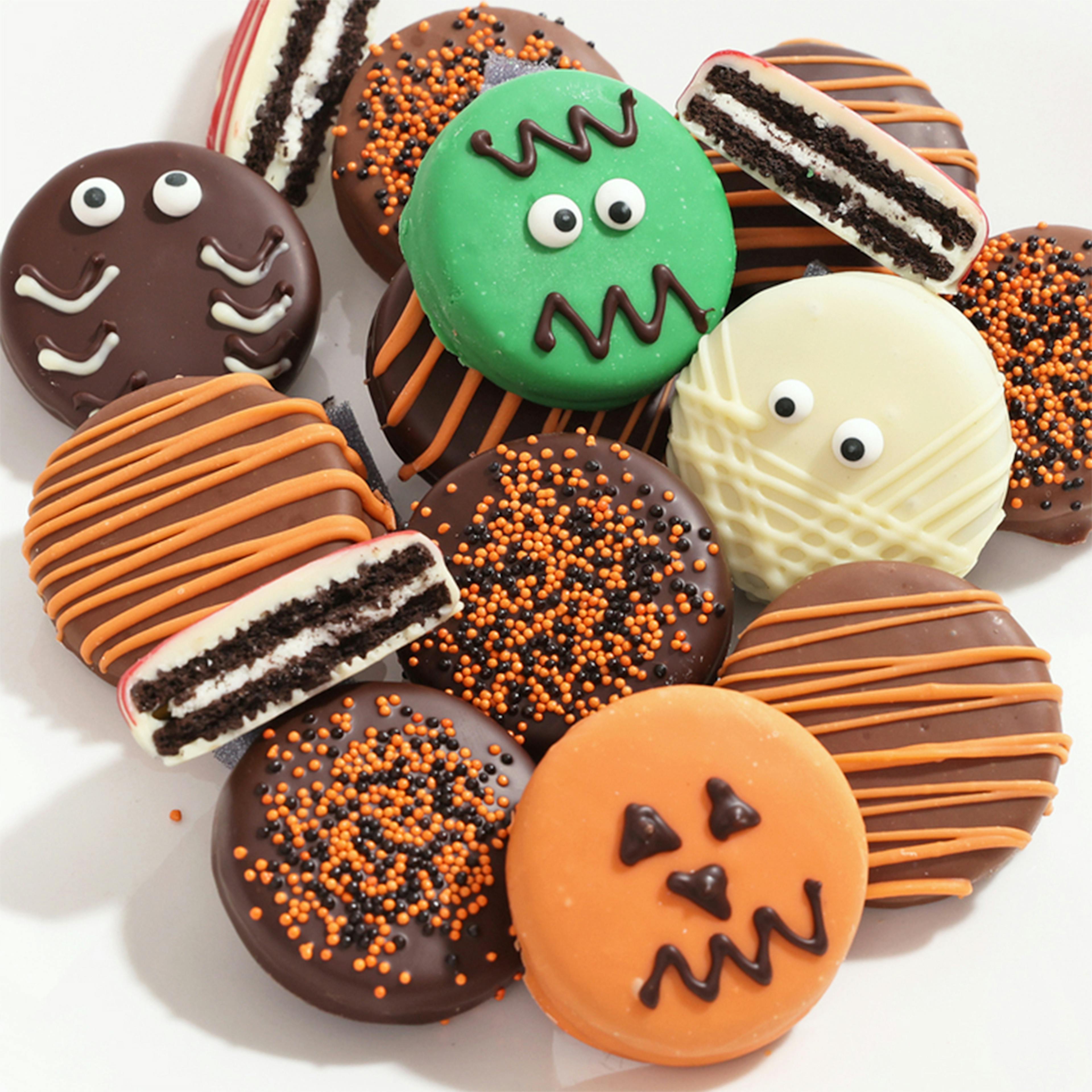 Halloween Belgian Chocolate-Dipped OREO® Cookies Gift - 12 Pack by The Chocolate Covered Co.