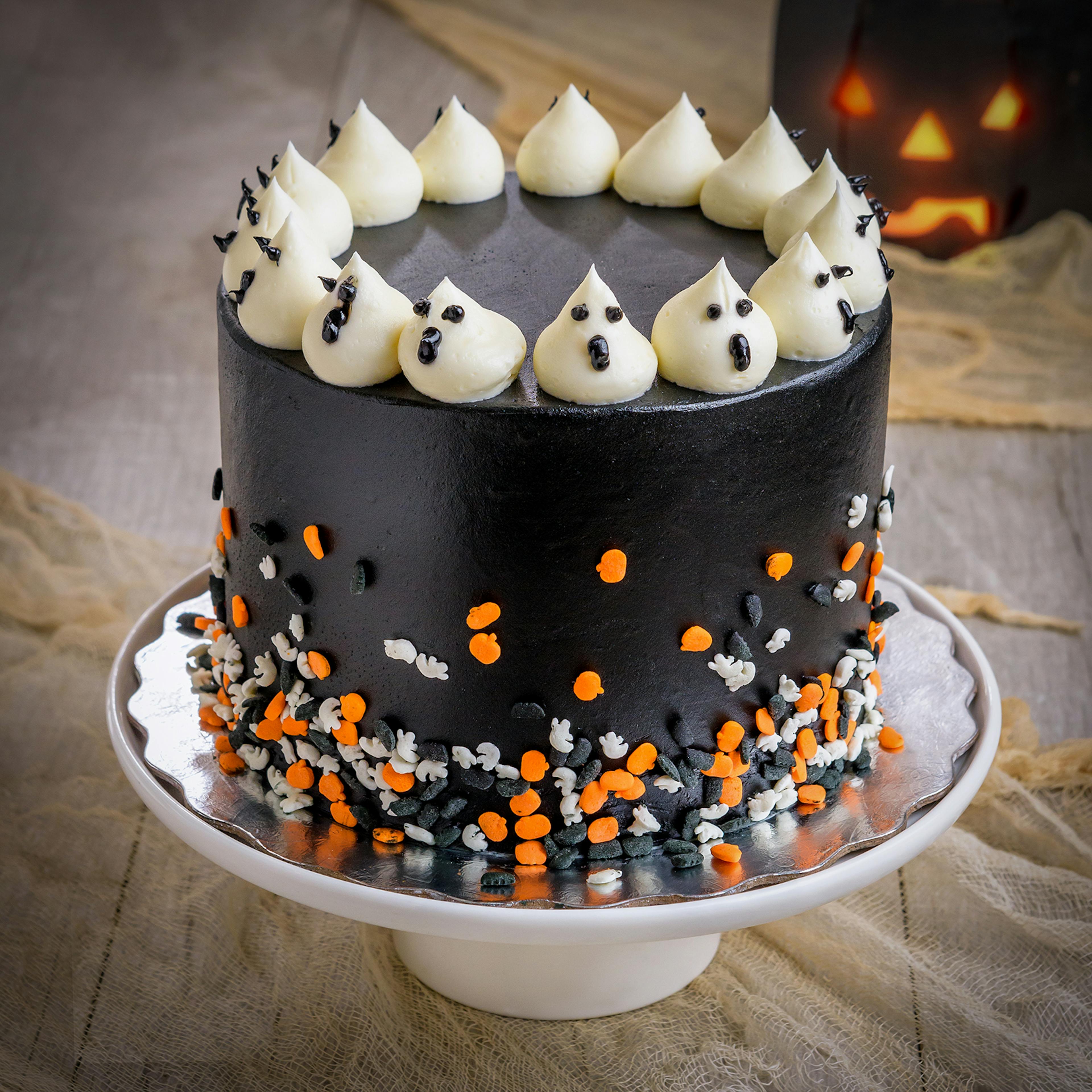 BOO! Halloween 4-Layer Combo Cake by We Take the Cake - Alternate image 2