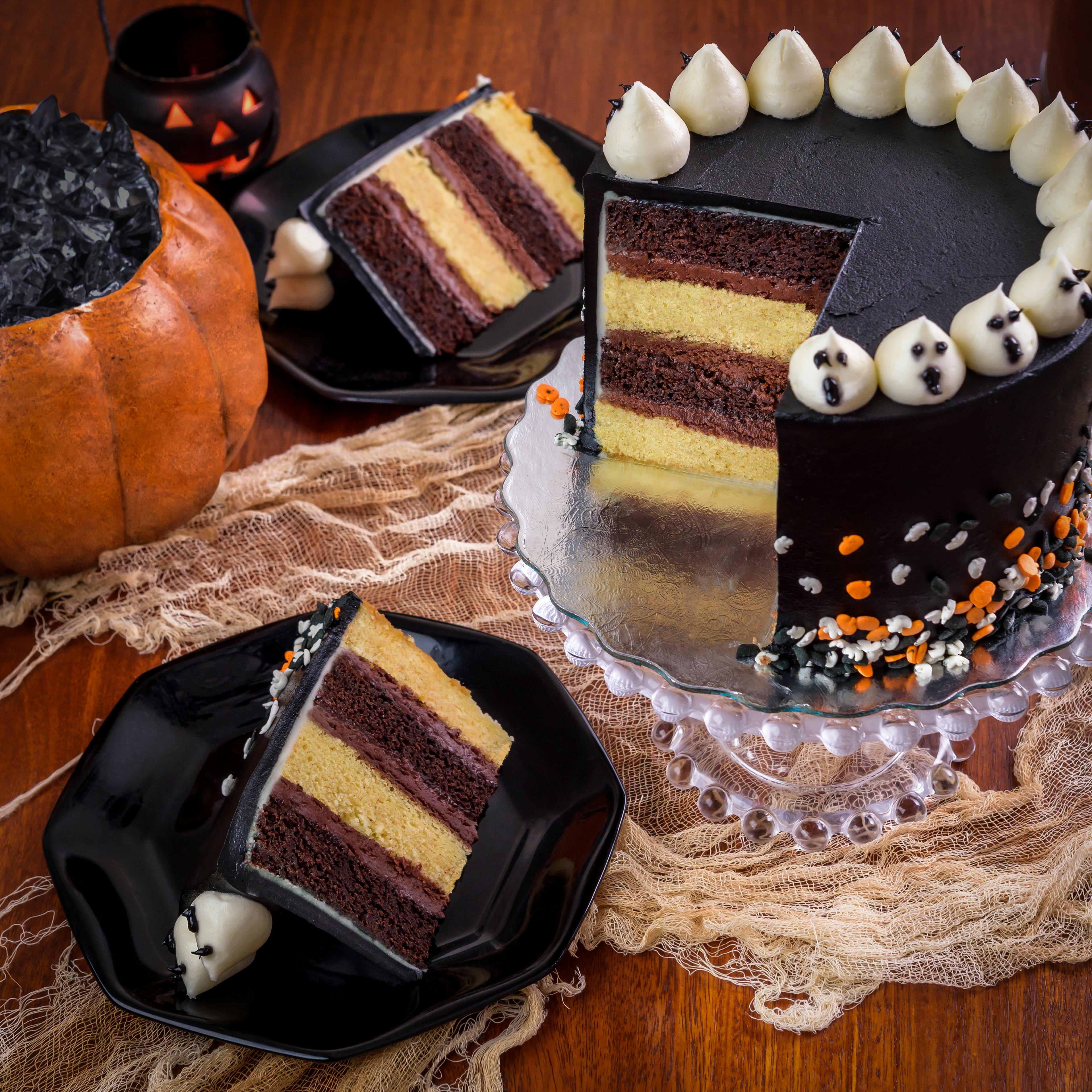 BOO! Halloween 4-Layer Combo Cake by We Take the Cake - Alternate image 1