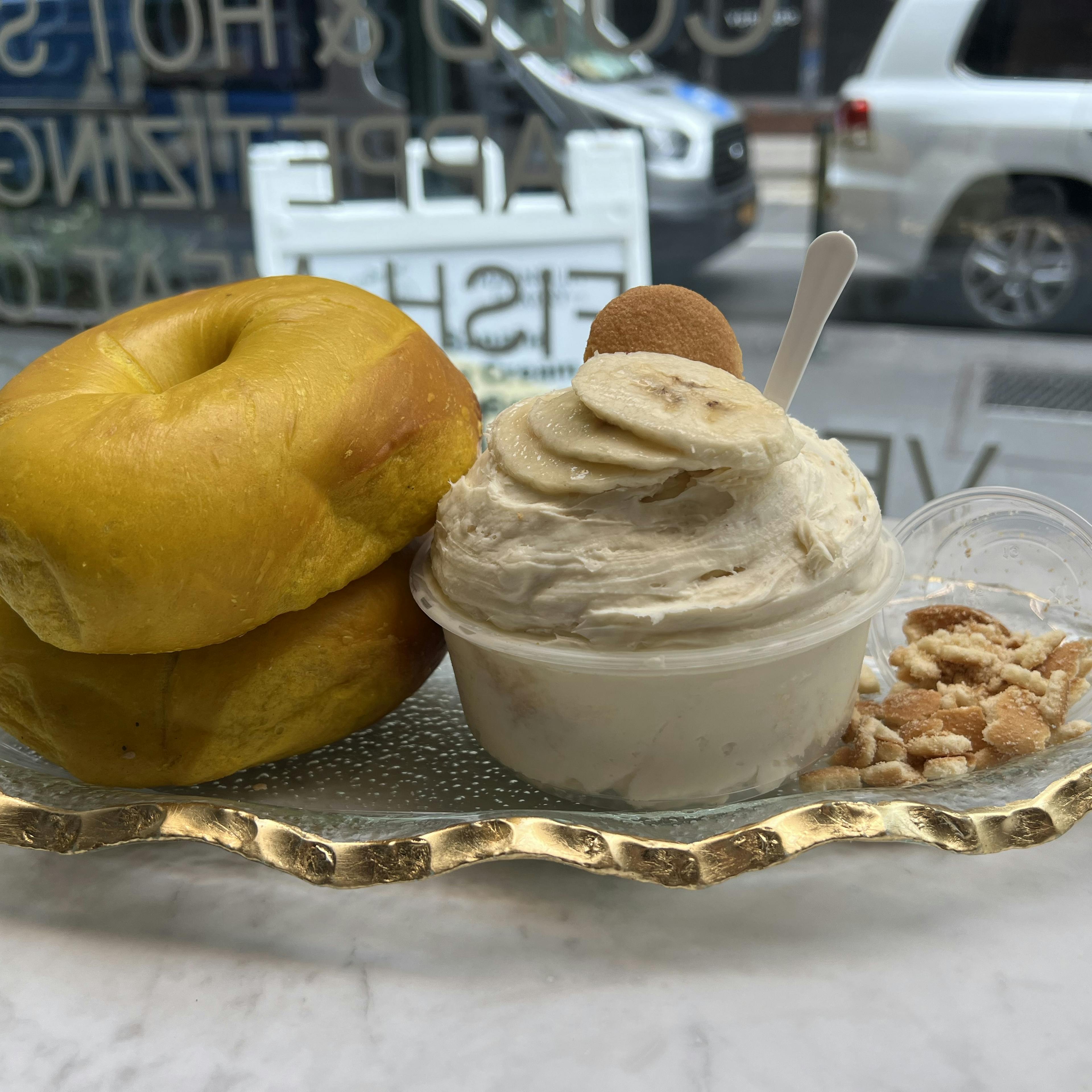 Ess-a-Bagel x Magnolia Bakery's Bagels + Banana Pudding Cream Cheese by Ess-a-Bagel