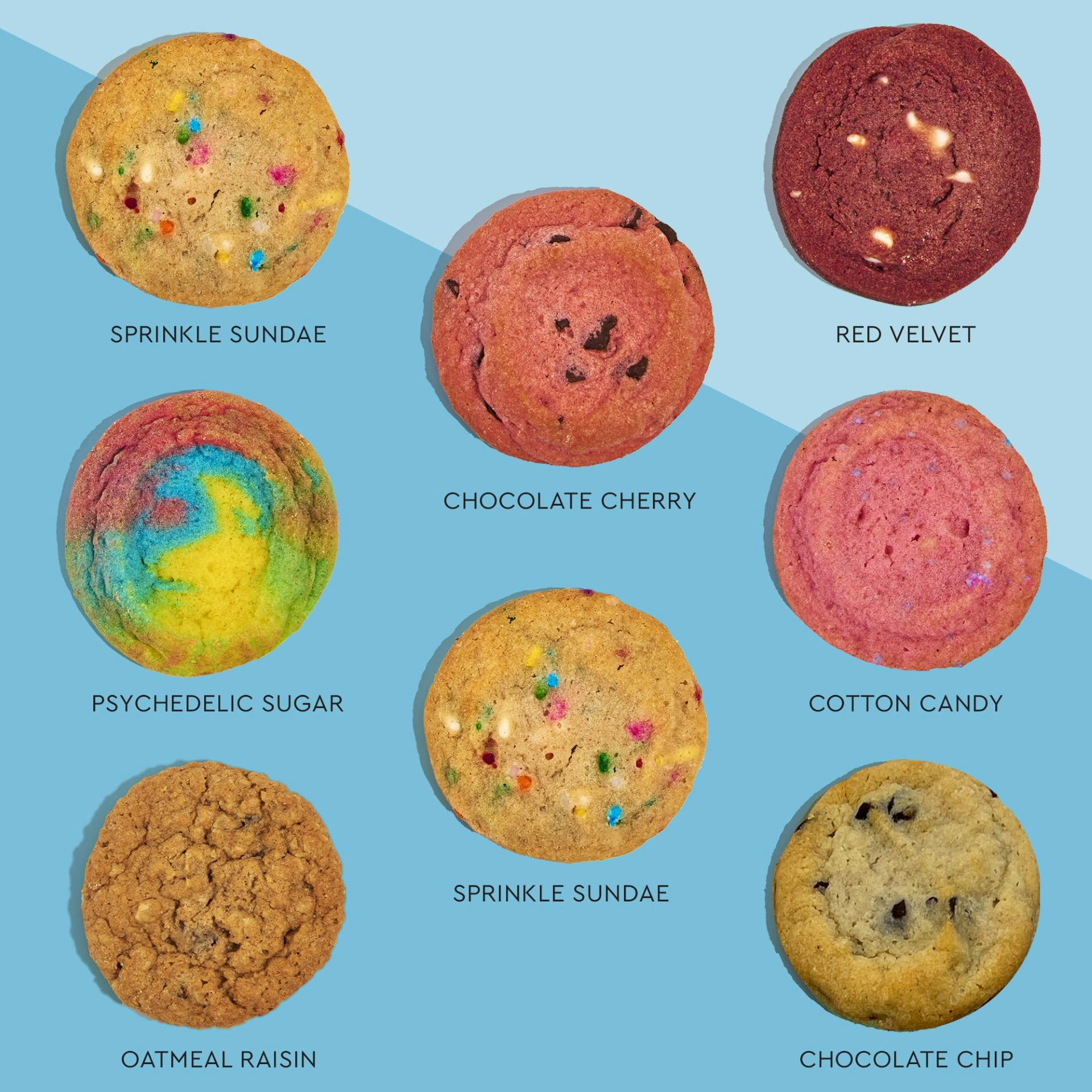 Mini Cookie Jar Sampler - 8 Pack by Crumbs Bakeshop - Alternate image 1