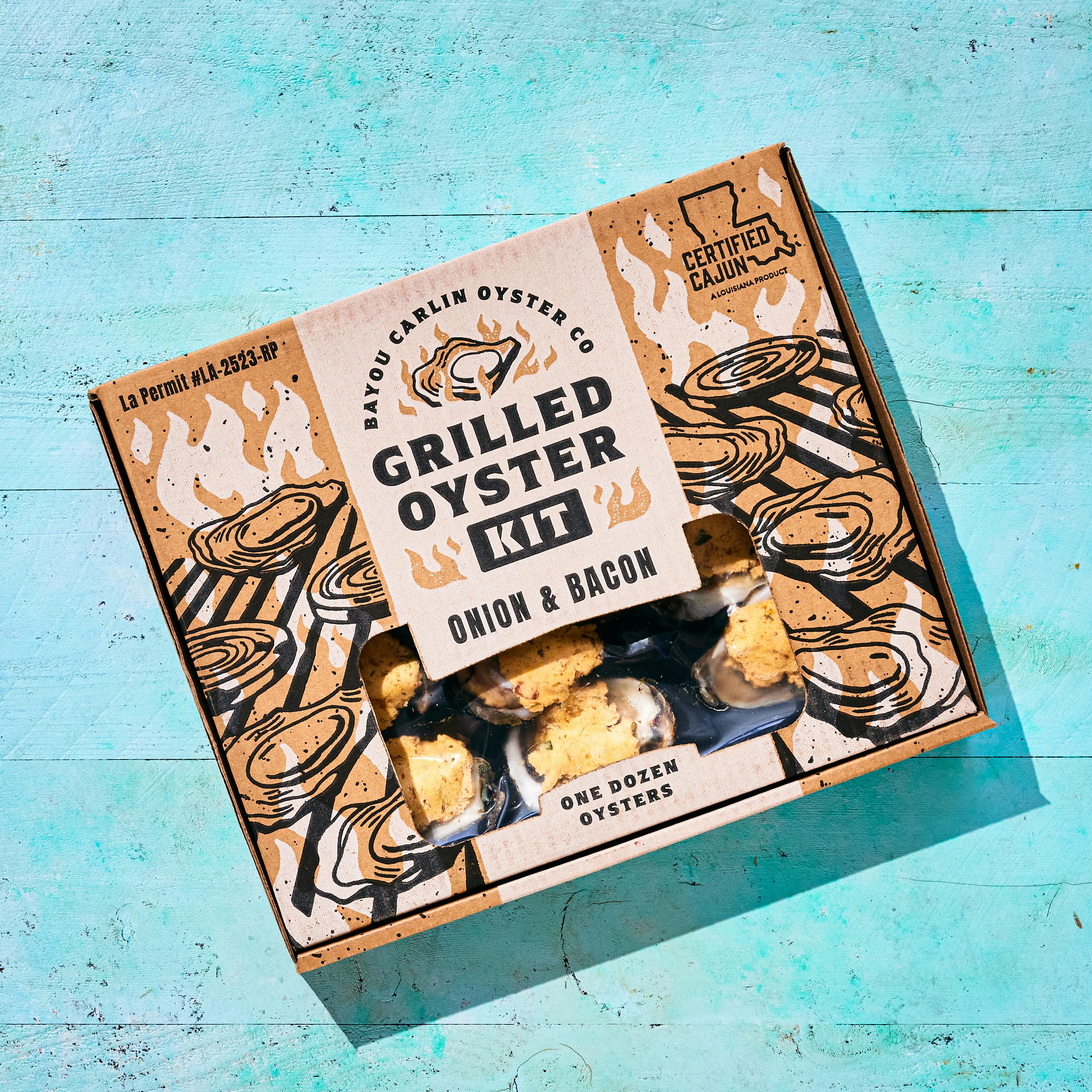 Onion & Bacon Grilled Oysters by Louisiana Crawfish