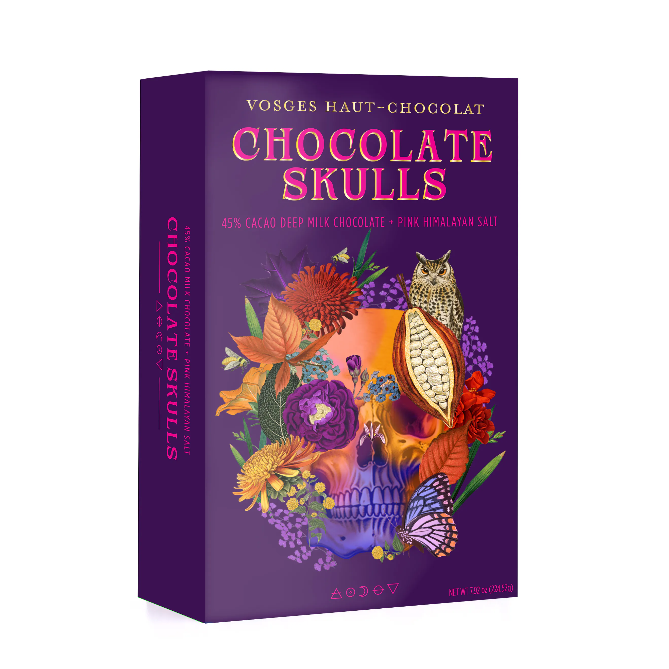 Halloween Sea Salt Milk Chocolate Skulls - 18 Pieces by Vosges Haut-Chocolat - Alternate image 1