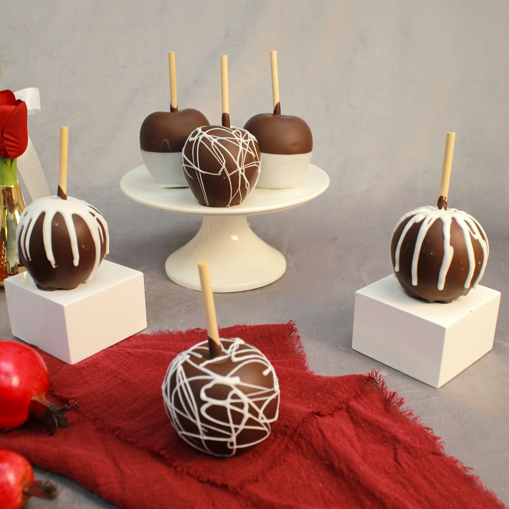 JUMBO Chocolate Covered Apples - 6 Pack by Elegant Desserts