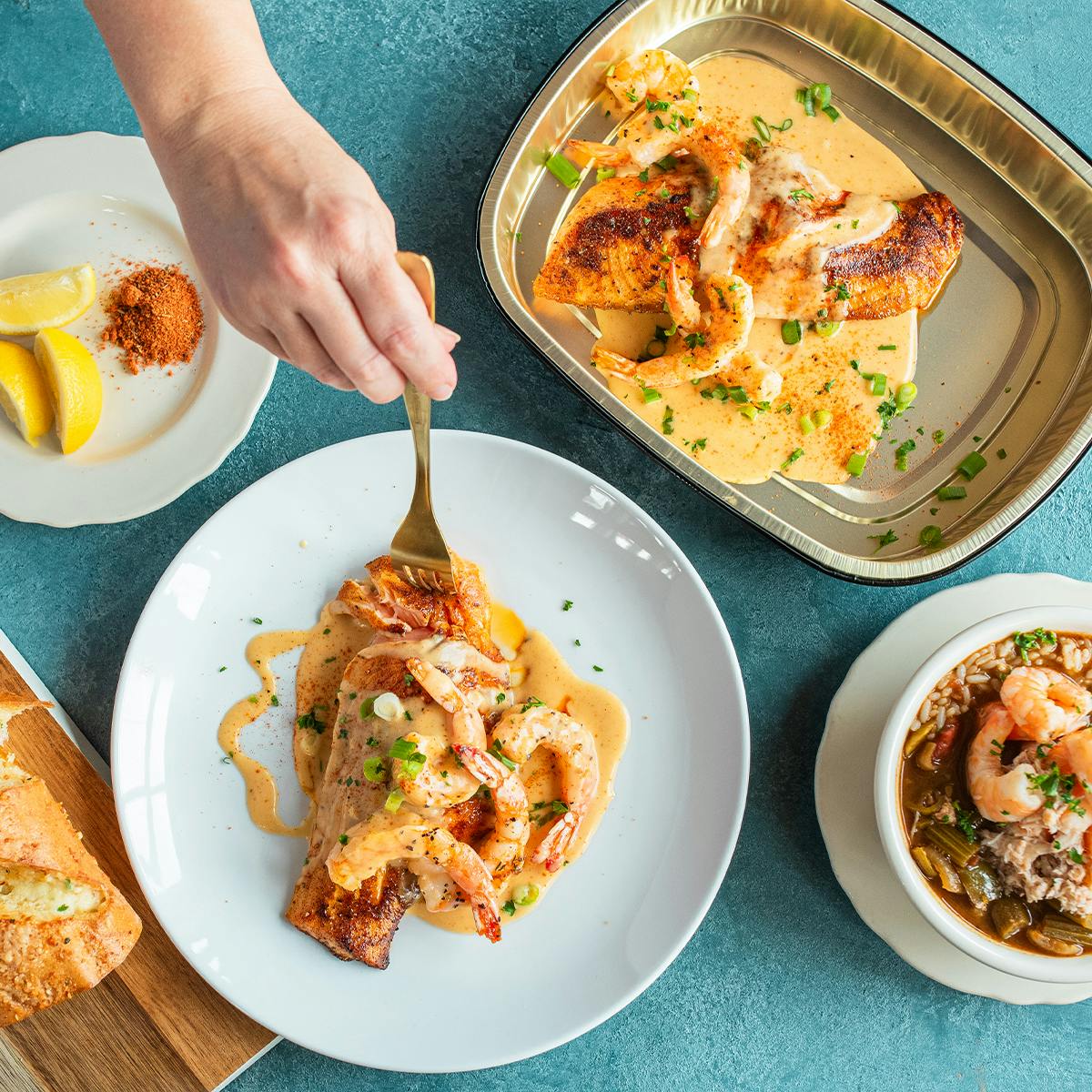 Cajun Seafood Signature Dinner Kit for 2-3 by Pappadeaux Seafood Kitchen