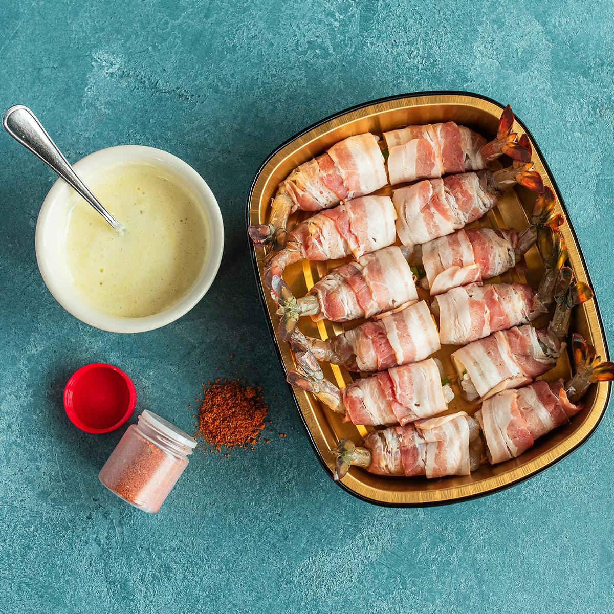 Bacon-Wrapped Jumbo Shrimp Brochette by Pappadeaux Seafood Kitchen - Alternate image 2