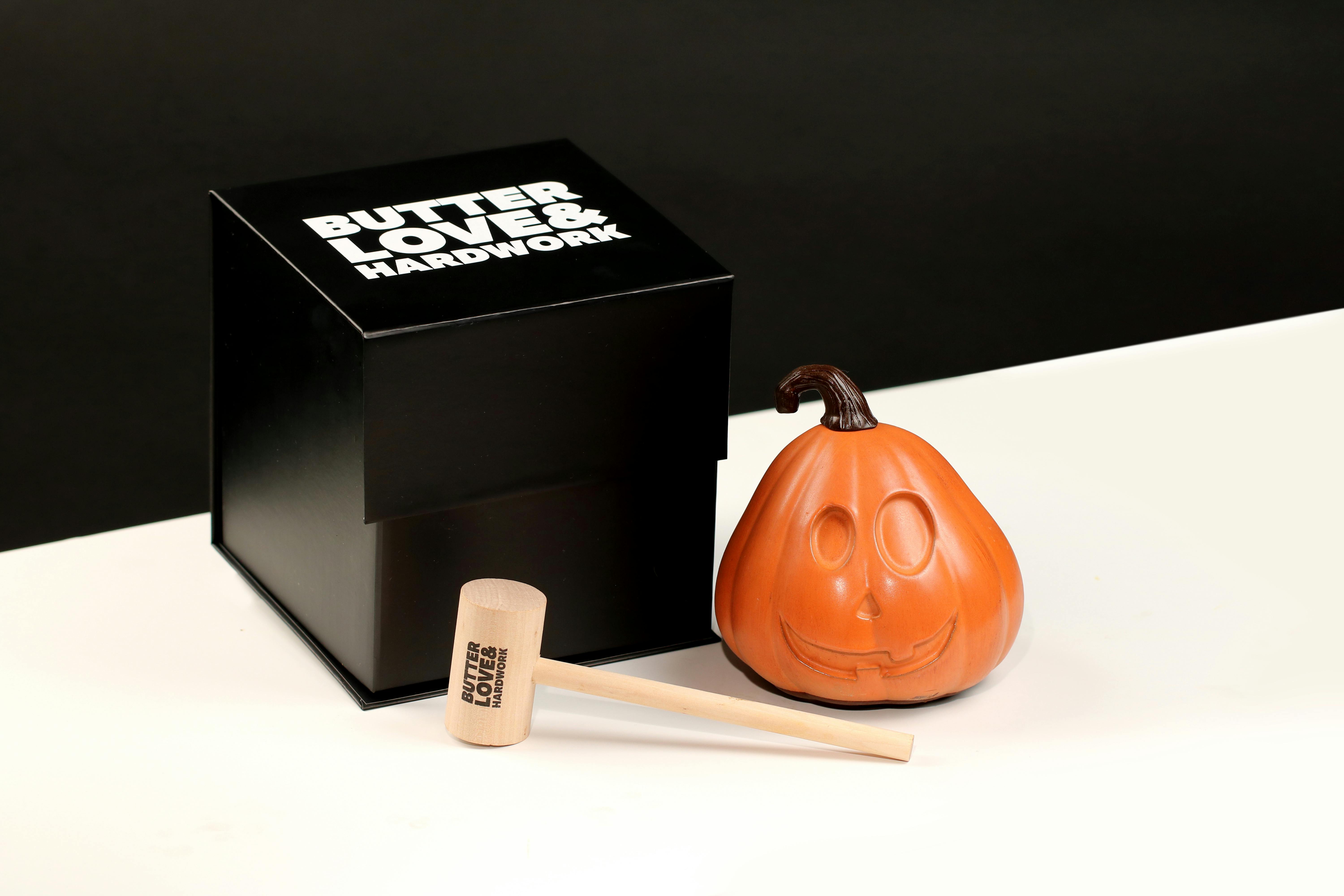 Breakable Chocolate Jack-O-Lantern Gift Box by BUTTERLOVEANDHARDWORK - Alternate image 1