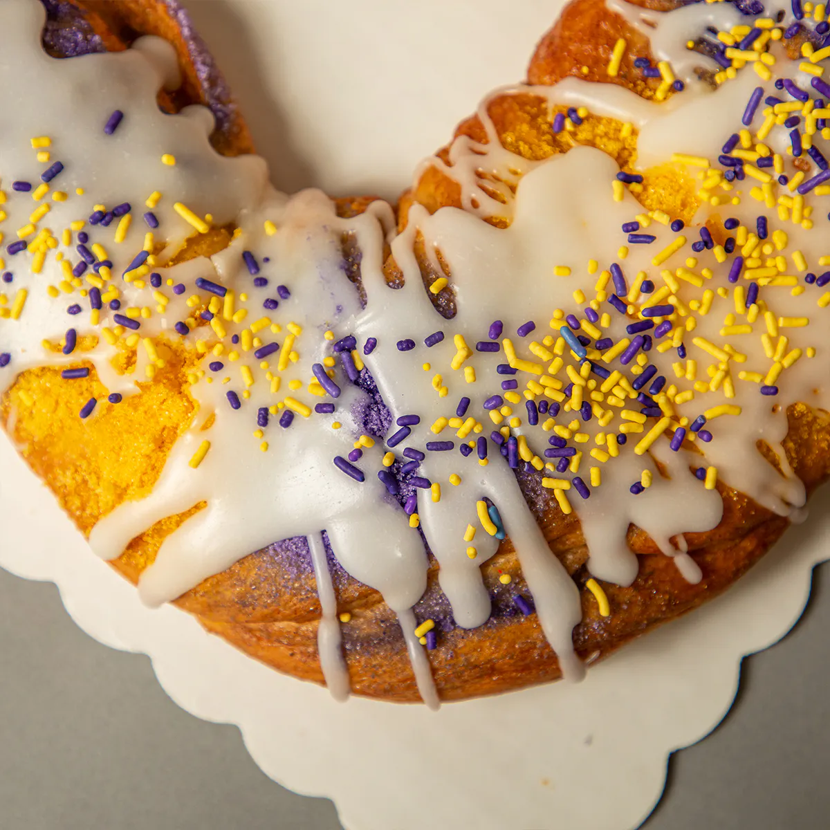 Purple & Gold King Cake by Haydel's Bakery - Alternate image 2