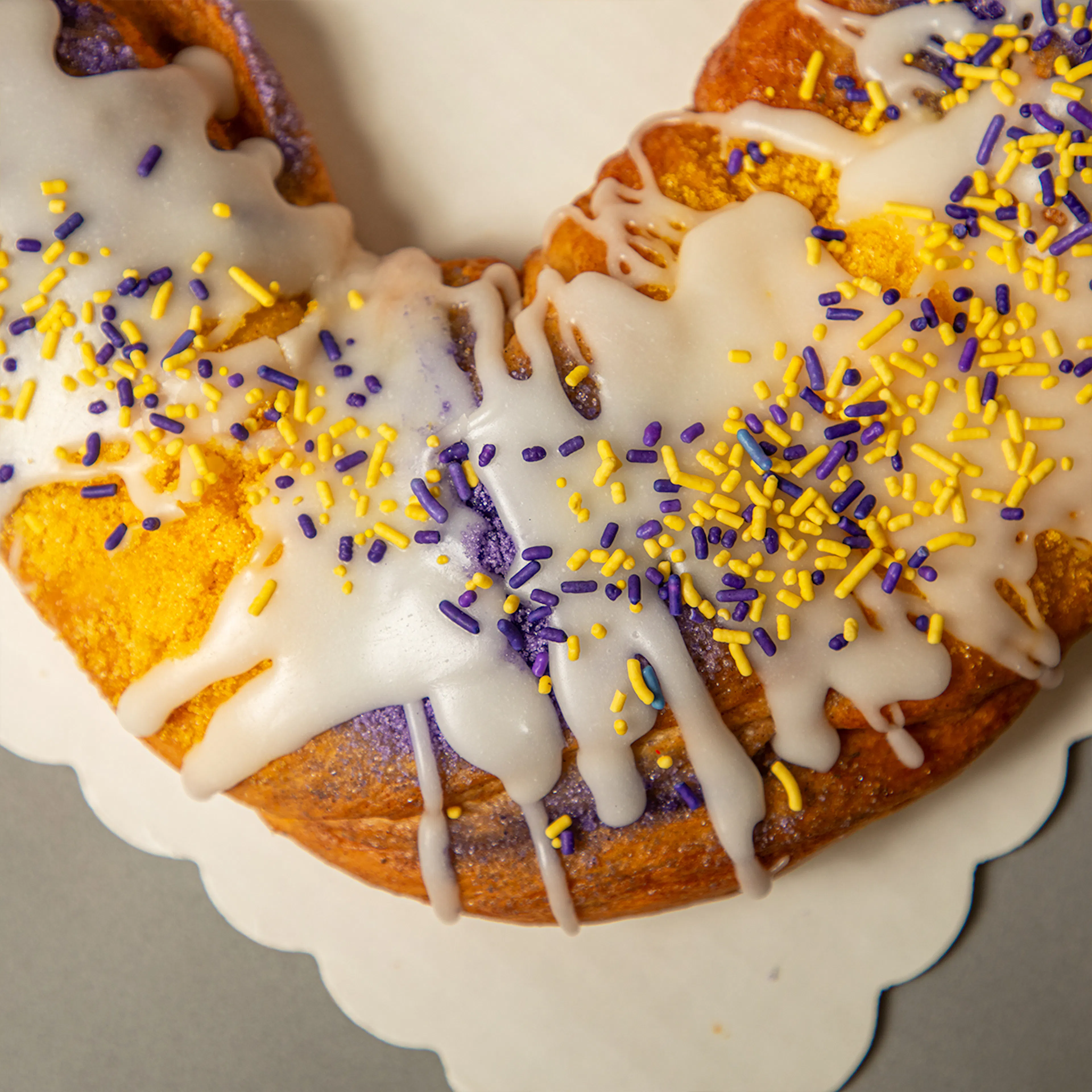 Purple & Gold King Cake by Haydel's Bakery - Alternate image 2