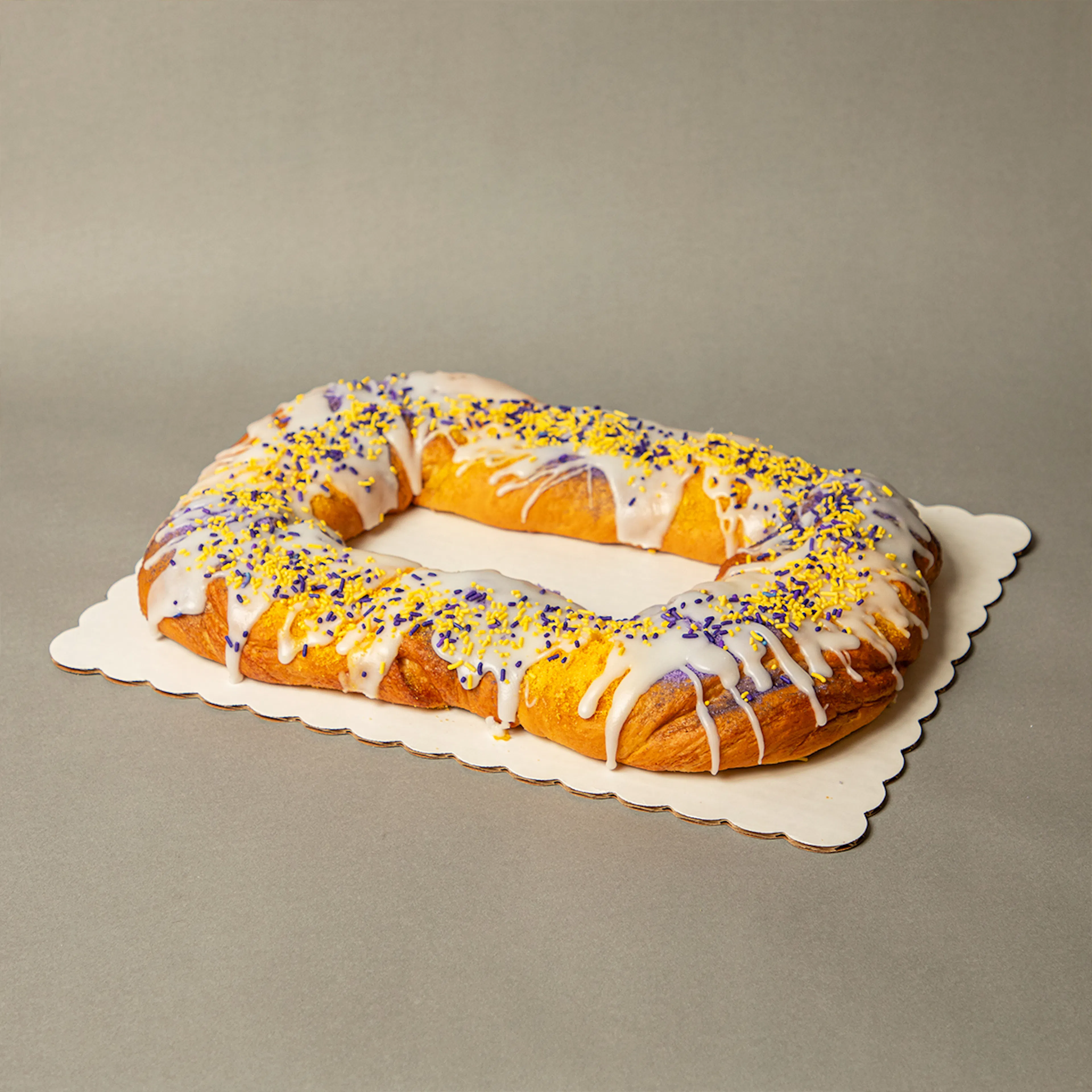 Purple & Gold King Cake by Haydel's Bakery