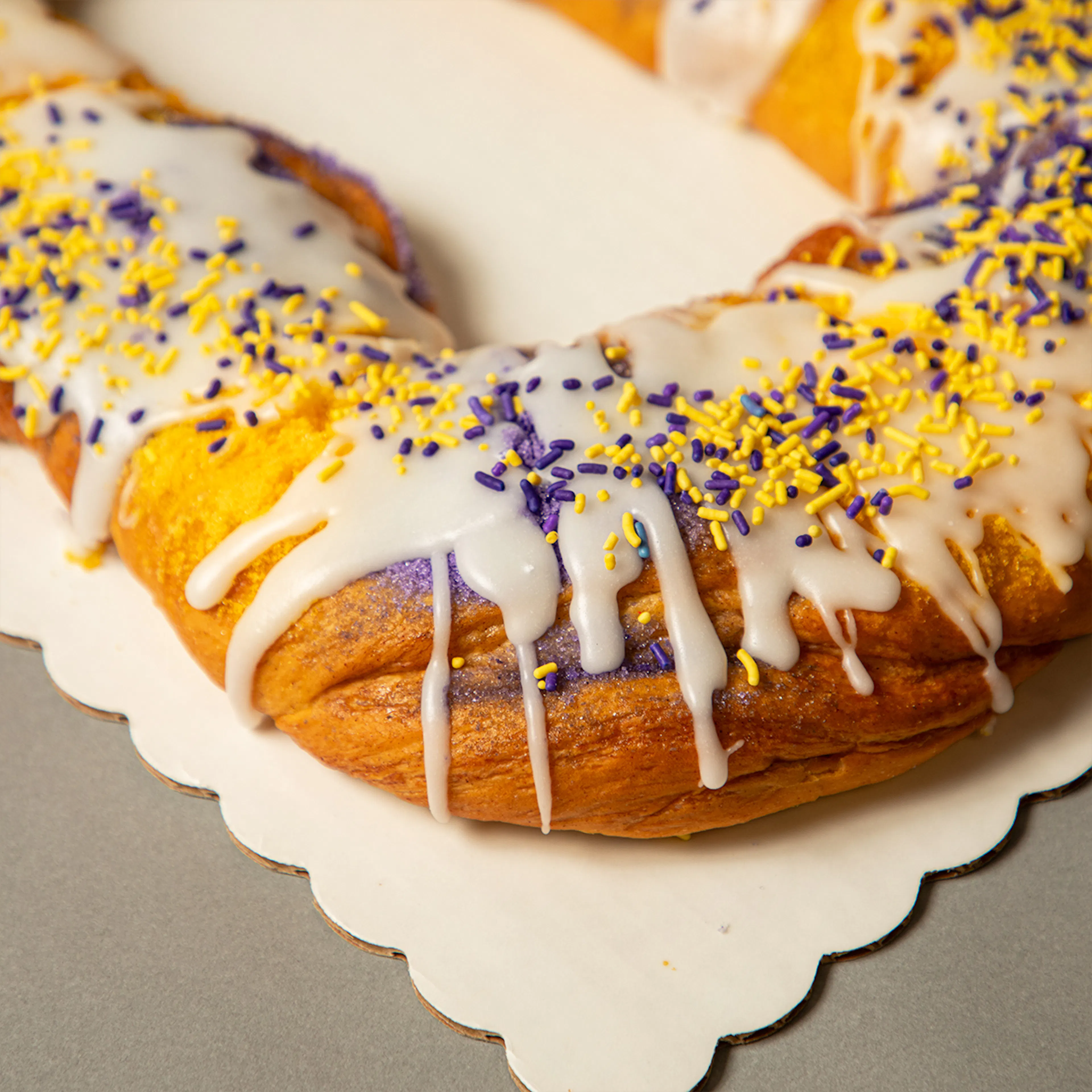 Purple & Gold King Cake by Haydel's Bakery - Alternate image 1