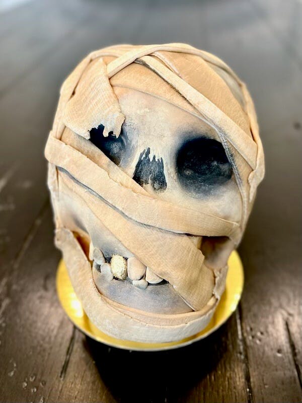 Mummy Skull Cake by Elle's Belles Bakery - Alternate image 2