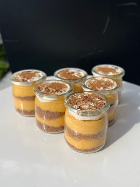 Pumpkin Cheesecake Jars by Elle's Belles Bakery