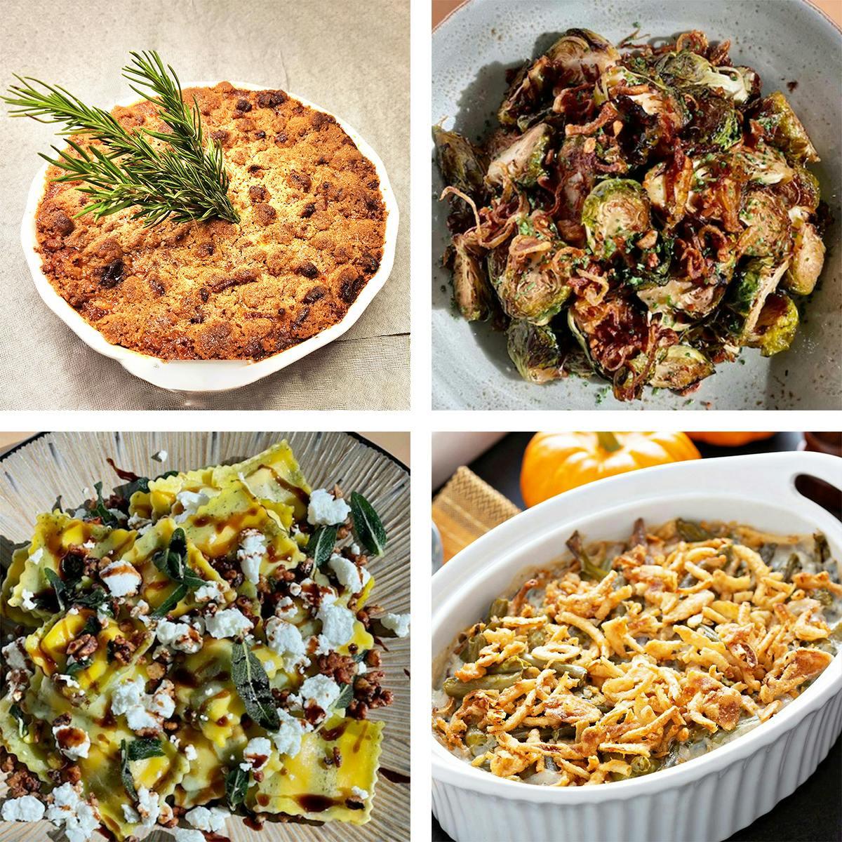 Vegan Thanksgiving Ceramic Plates Vegetable Vegetarian