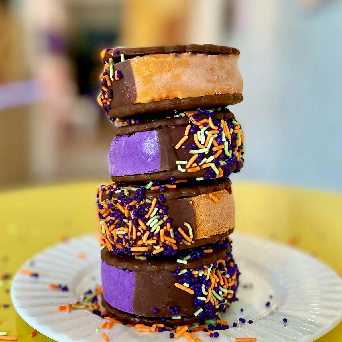 Spooky Halloween Ice Cream Sandwiches - 6 Pack by New Territories - Alternate image 1