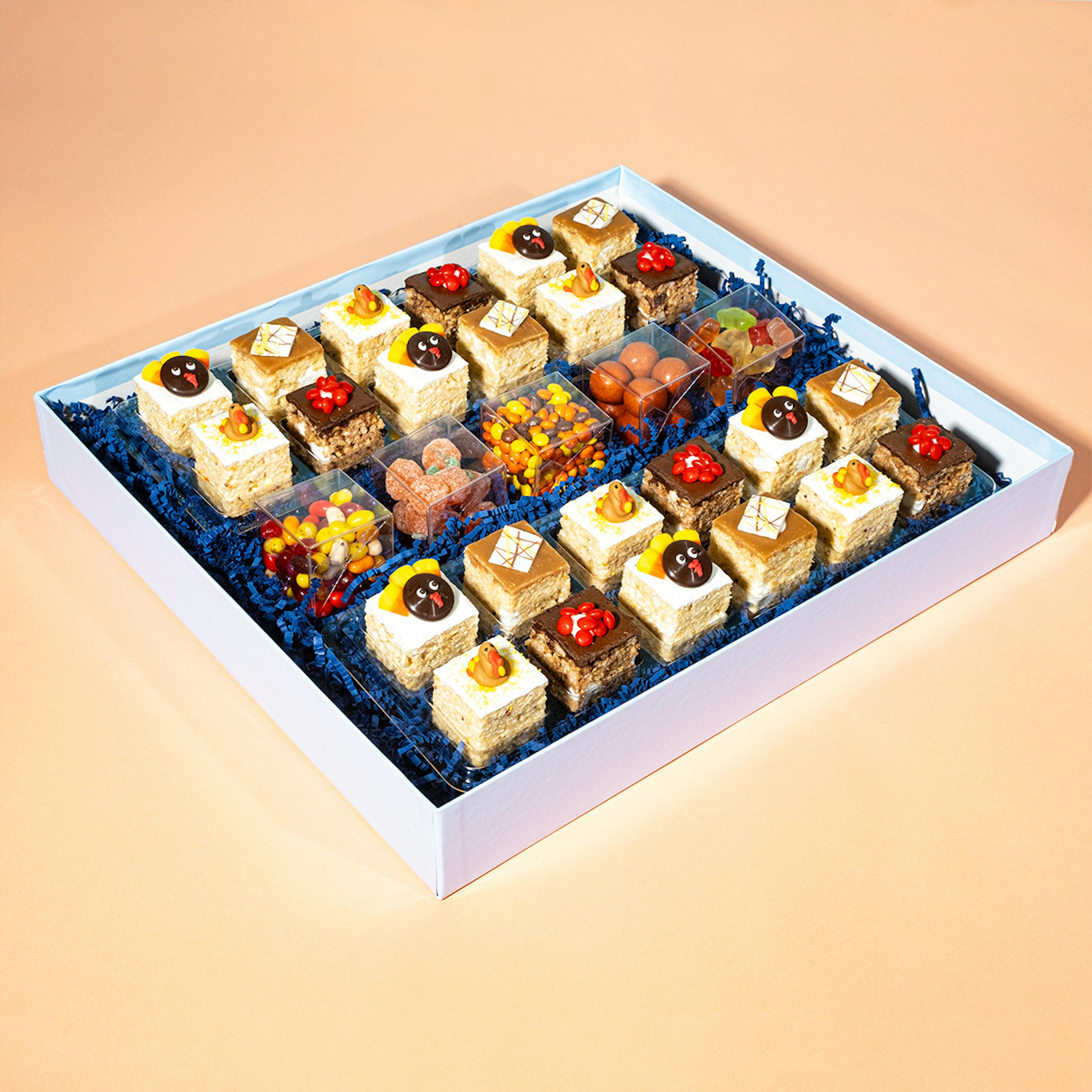 Thanksgiving Rice Krispie Treats Deluxe Gift Box by Treat House - Alternate image 1